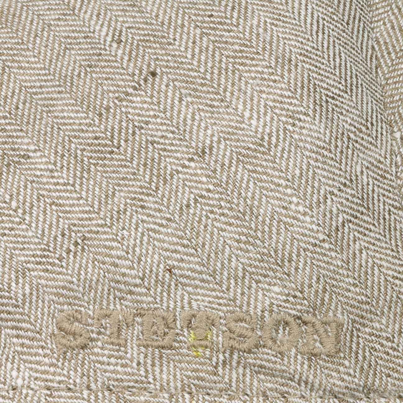 Stetson Flat Cap (1-St) Leinenmütze mit Schirm, Made in the EU