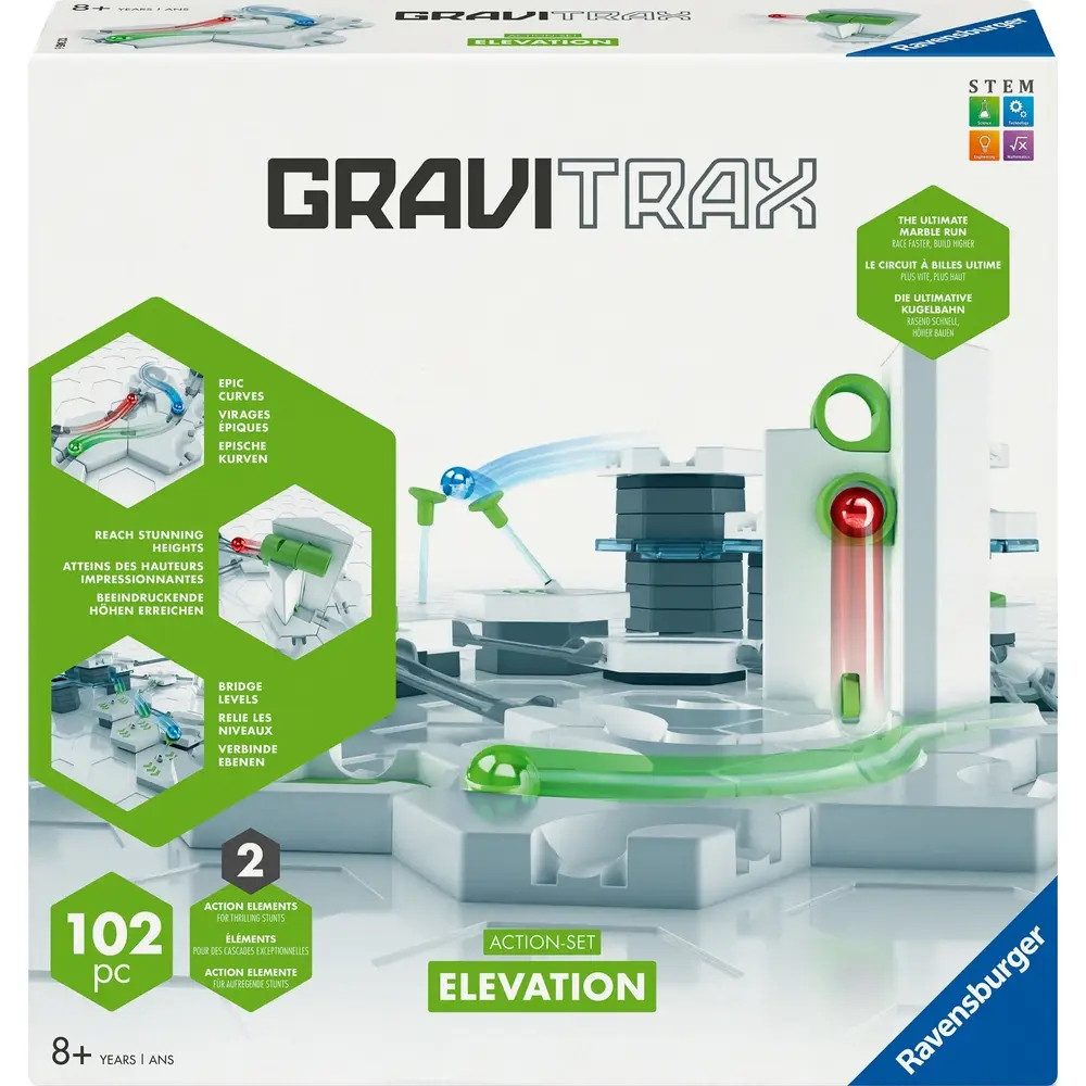 Ravensburger Kugelbahn-Bausatz GraviTrax Action-Set Elevation, Made in Europe