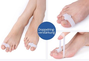 COOL-i ® Zehenkorrektor, 2 Paar Bunion Gel Zehentrenner, Für Überlappende Zehen