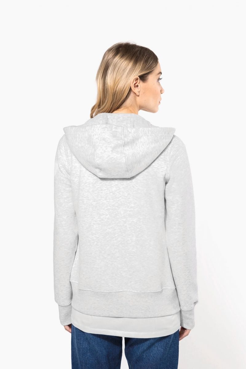 Kariban Kapuzensweatjacke DAMEN KAPUZENSHIRT mit Reißververschluss