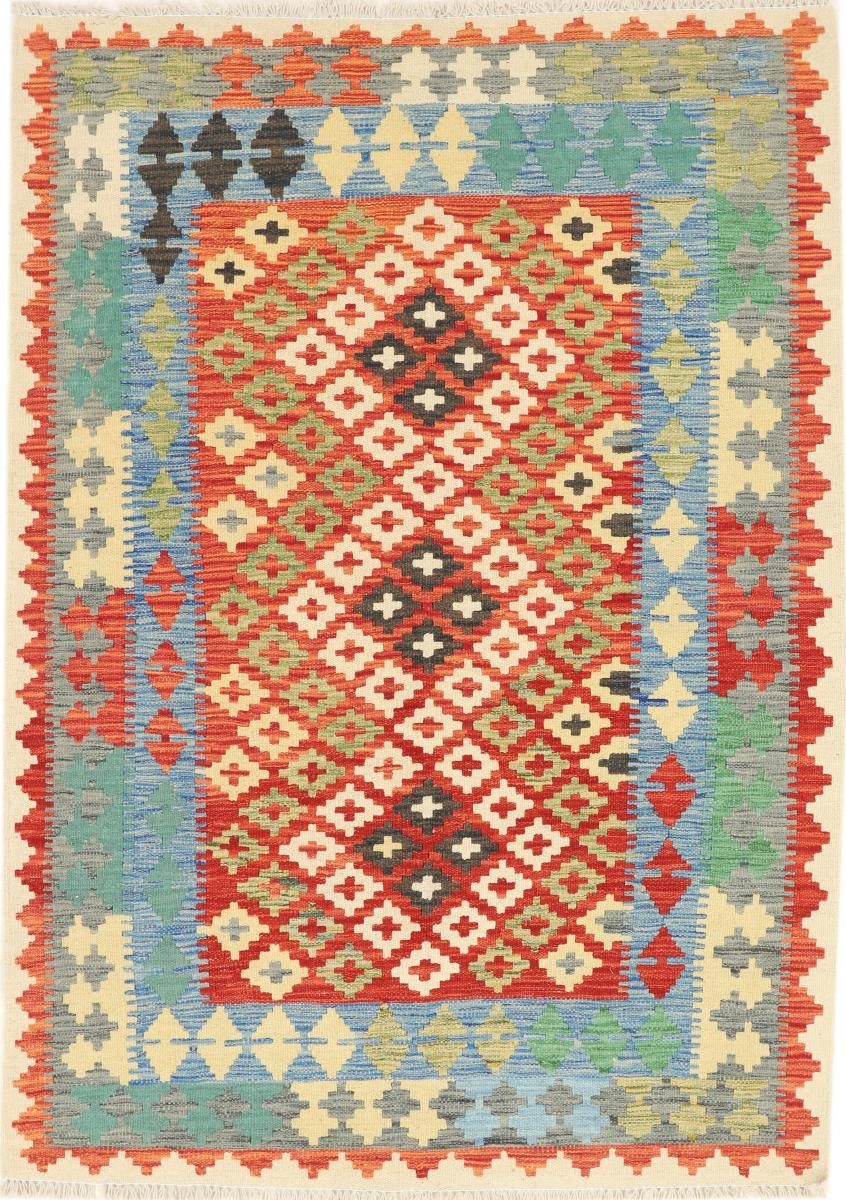 Orientteppich Kelim Afghan 123x171 mm Nain rechteckig, Höhe: Orientteppich, Handgewebter Trading, 3