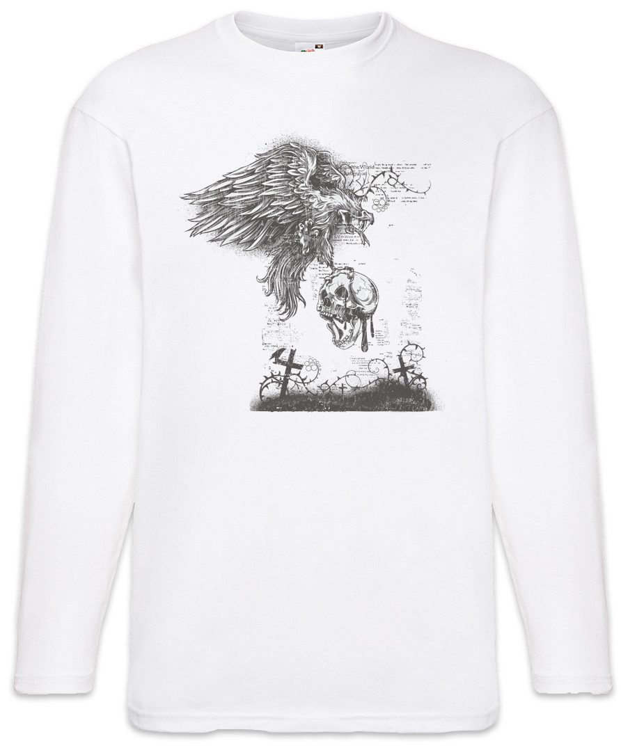 Langarmshirt Cemetery Vulture Skull Langarm T-Shirt Skull Skulls Schädel Totenkopf