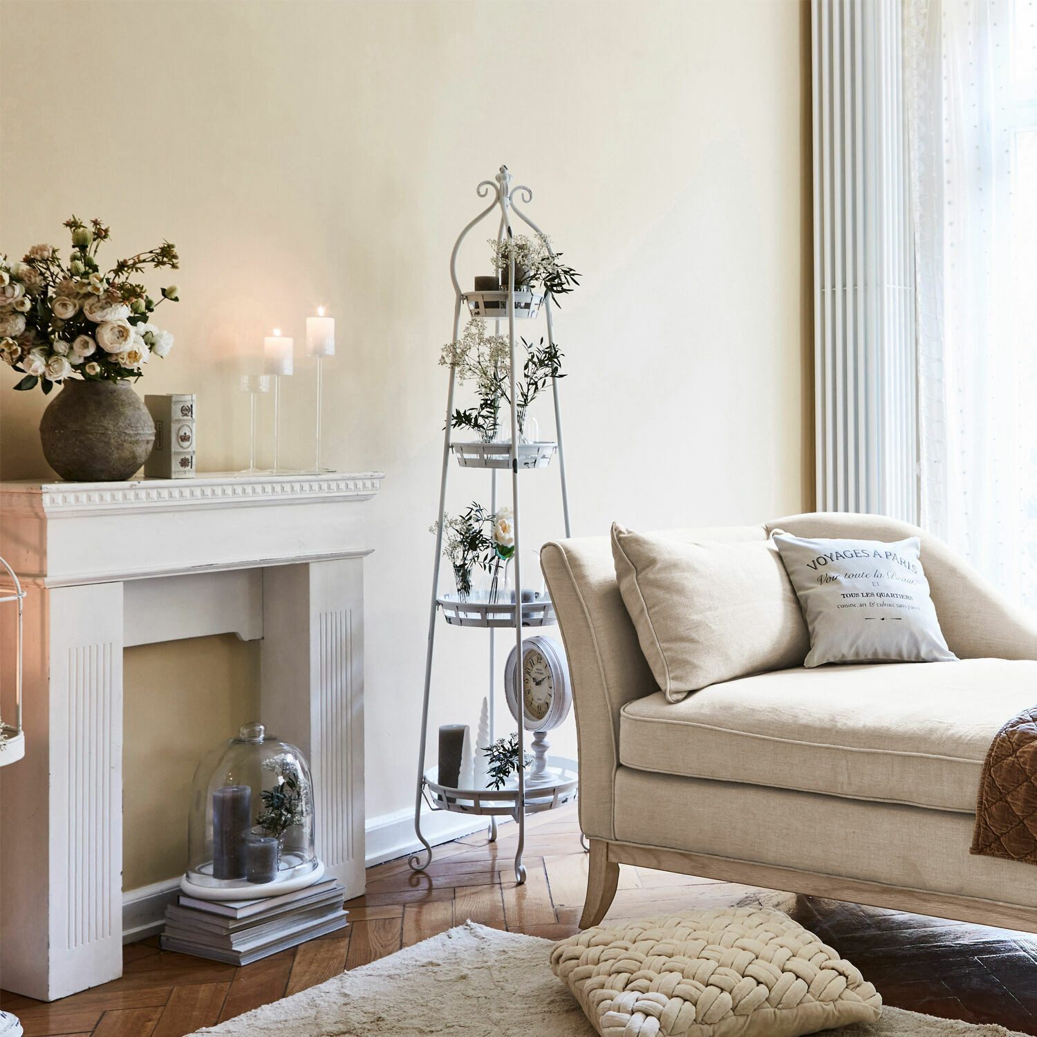 Mirabeau Etagere Etagere Ipas antikweiß, Eisen