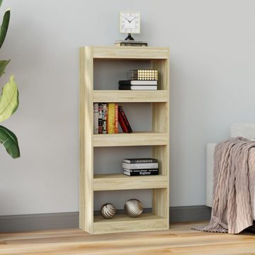 furnicato Bücherregal Bücherregal/Raumteiler Sonoma-Eiche 60x30x135 cm Holzwerkstoff