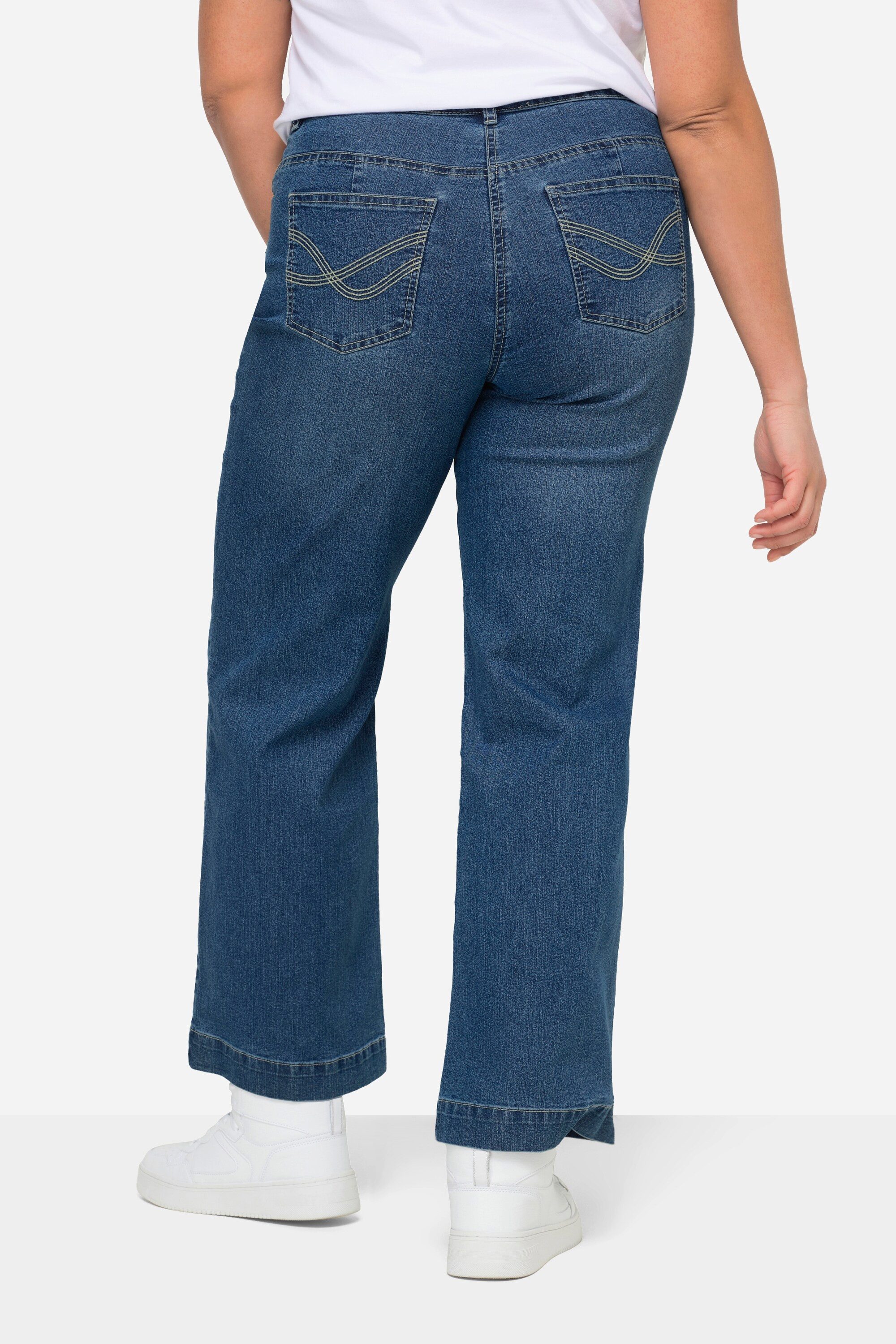 Angel of Style 5-Pocket-Jeans Jeans Nora weit und gerade Stretchkomfort 4-Pocket