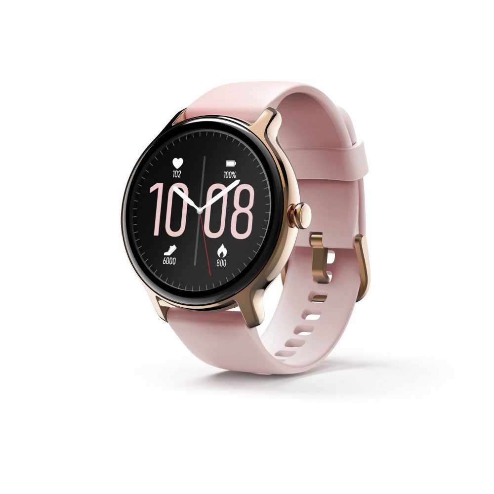 Hama Hama Fit Watch 4910 rosegold/rosa für Sport und Alltag. Smartwatch (Android), Rosa, 13 Sportarten lassen sich auf der Sportuhr speichern
