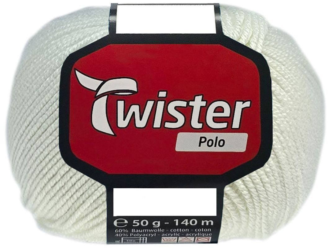 Kurtenbach 50 Gramm Twister Polo aus 60 % Baumwolle, 40 % Polyacryl Bastelgarn