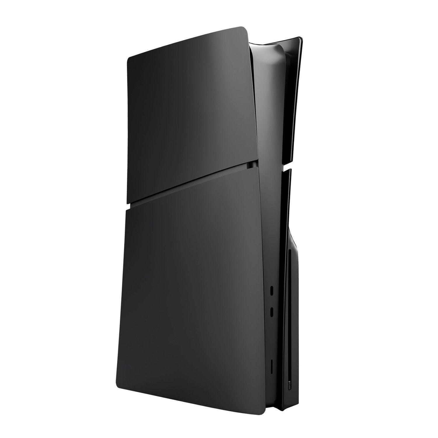 zggzerg PS5 slim Bildbausteine Cover Ersatzplatte Playstation 5 Seitenplatten PlayStation 5-Controller (Schwarz)