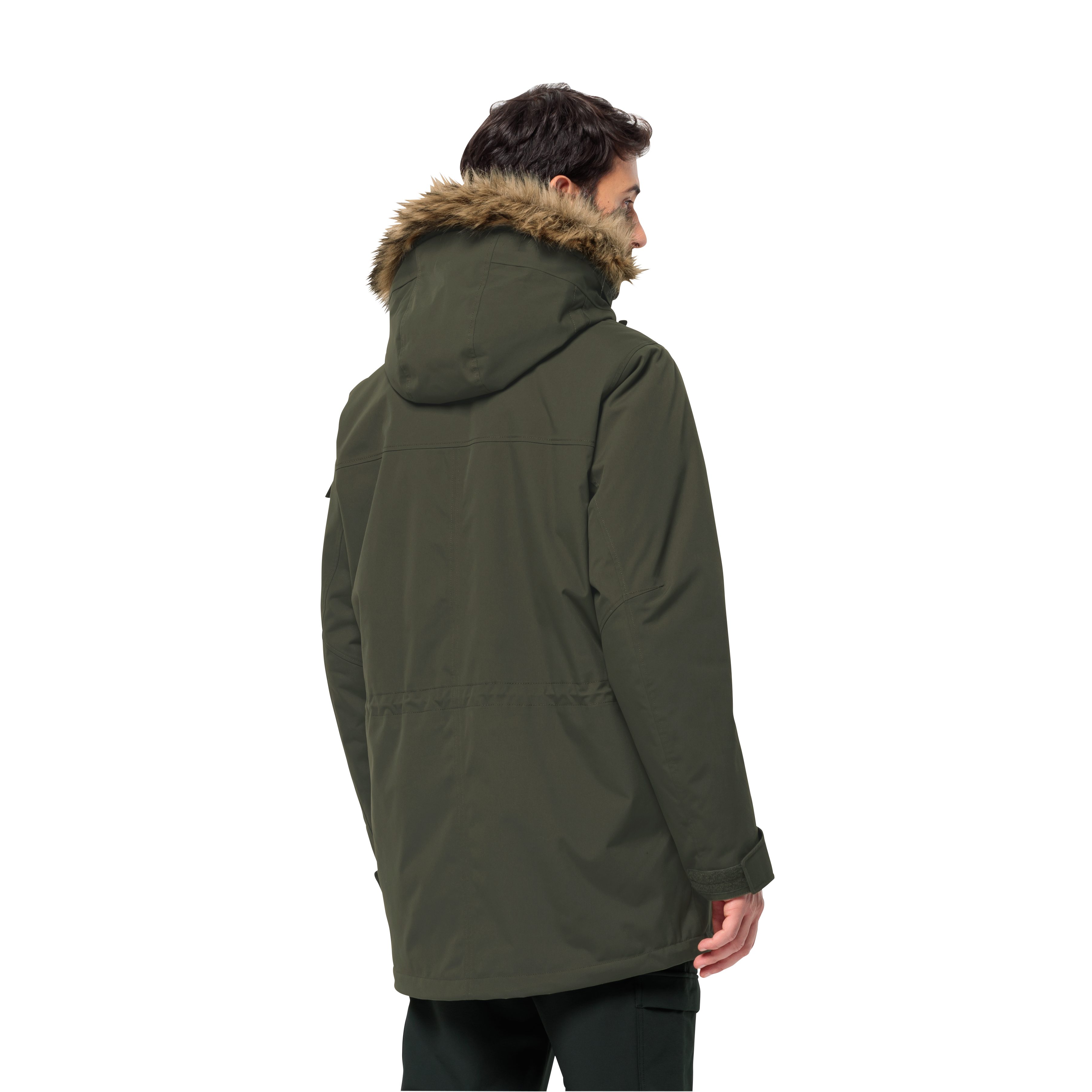 Jack Wolfskin moss mit PARKA GLACIER CANYON Parka island Kunstfaserfüllung