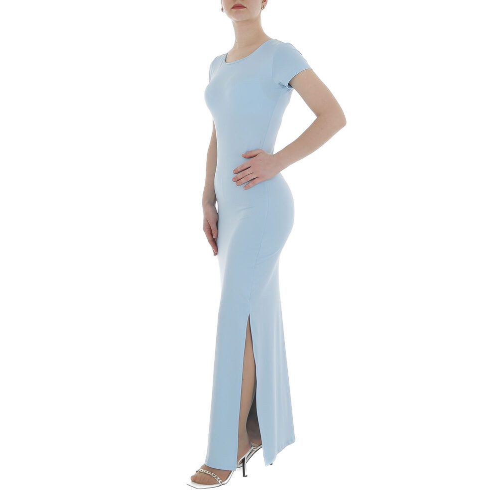 Ital-Design Maxikleid Damen Elegant Pencil (86365224) Stretch Maxikleid in Hellblau – Bild 2 von 5