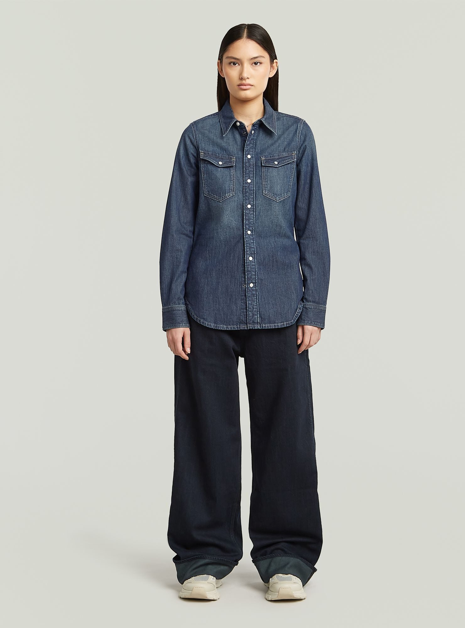 G-STAR Langarmshirt Slim Western Hemd