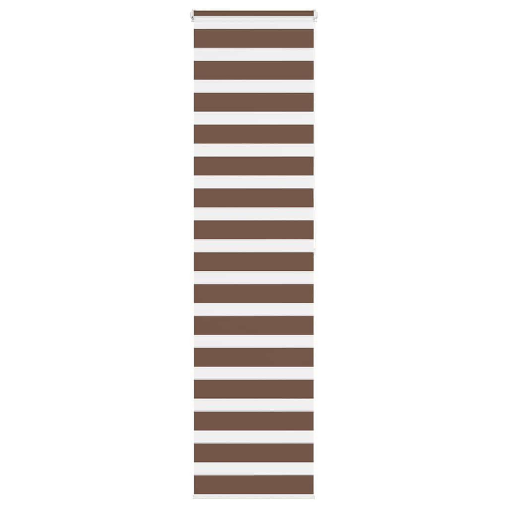 Rollo Doppelrollo Braun 60x200 cm Stoffbreite 55,9 cm Polyester, vidaXL