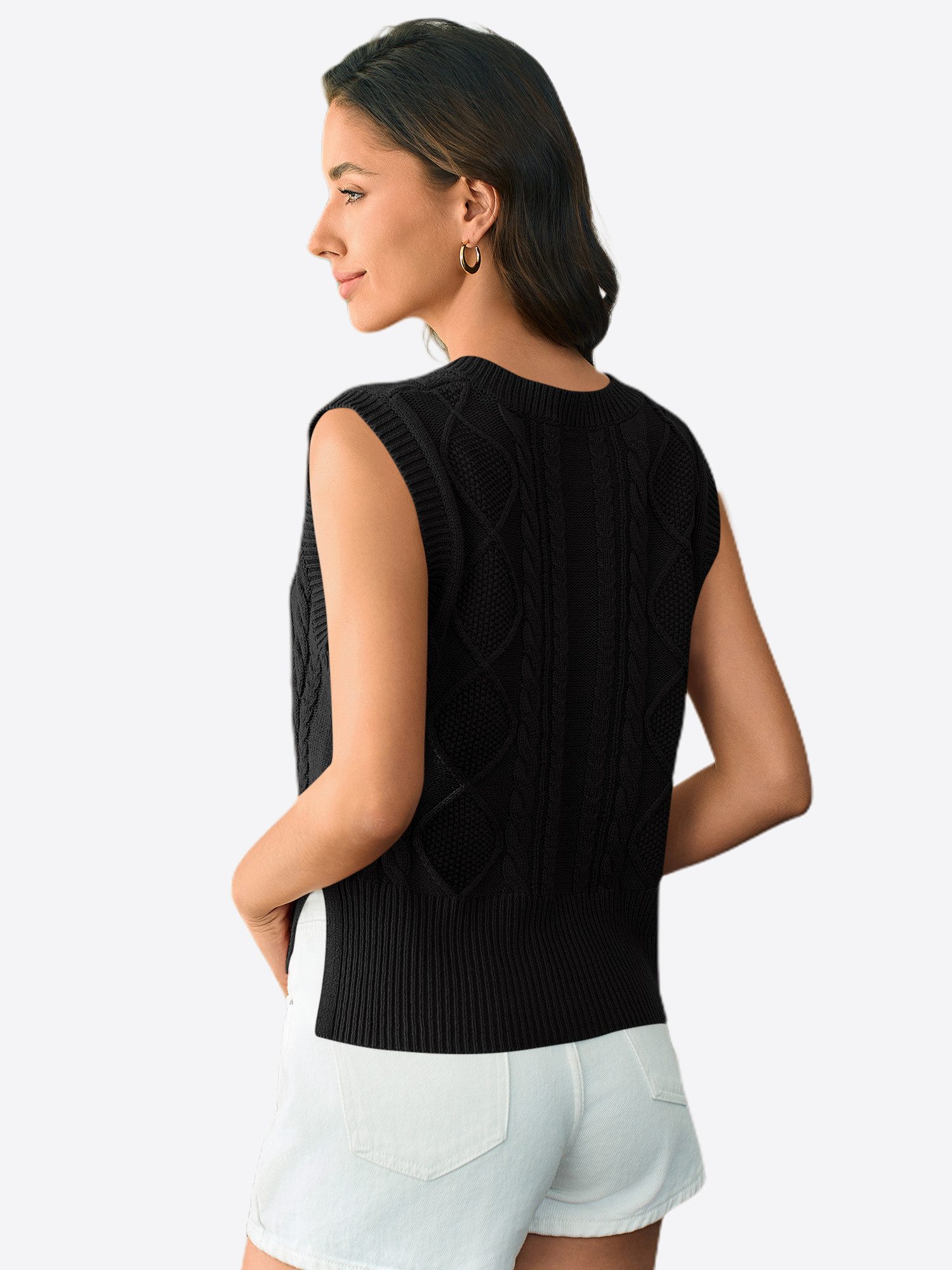 Imily Bela Pullunder Damen Ärmelloser Strick Pullover (Packung, 1-tlg., 1pe günstig online kaufen