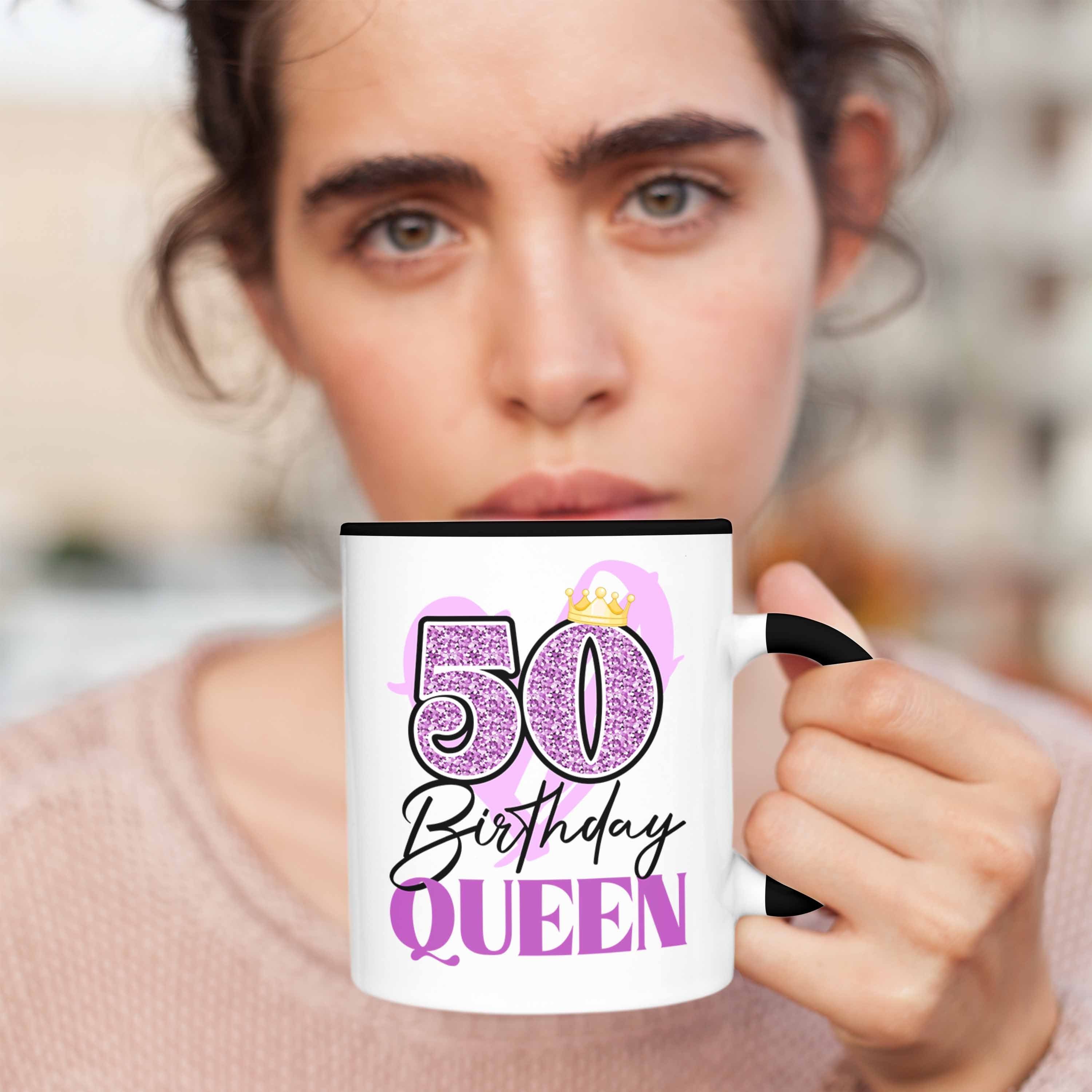 50 Geschenk Trendation Tasse Geschenke 50er Mutter Schwarz Geburtstag Geschenkidee Tasse - Trendation Frauen Lustig 50. Frau