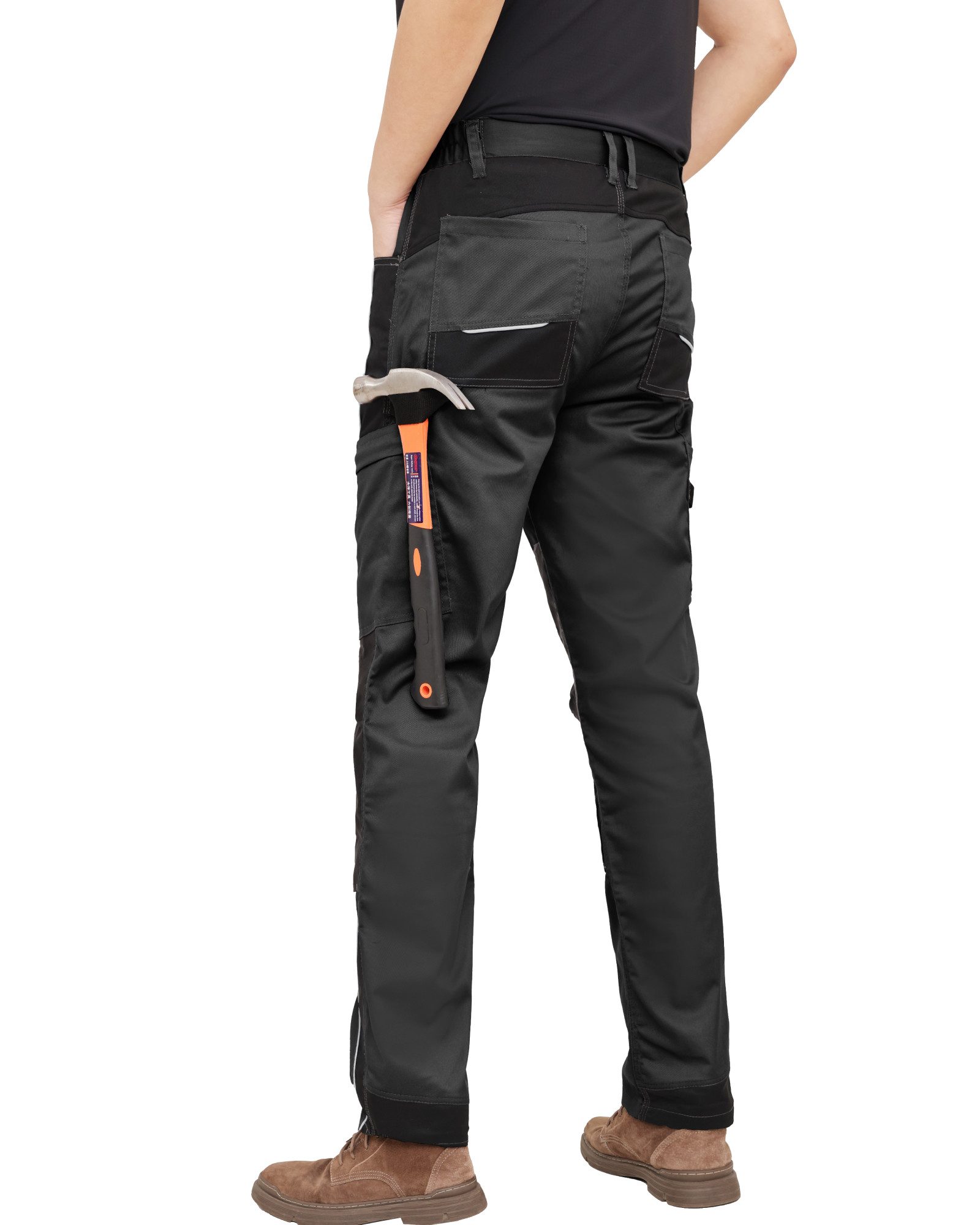 WORK IDEA Arbeitshose Herren Stretch Arbeitshose Herren Sommer (1-tlg) mit zahlreichen Taschen Werkzeugtaschen