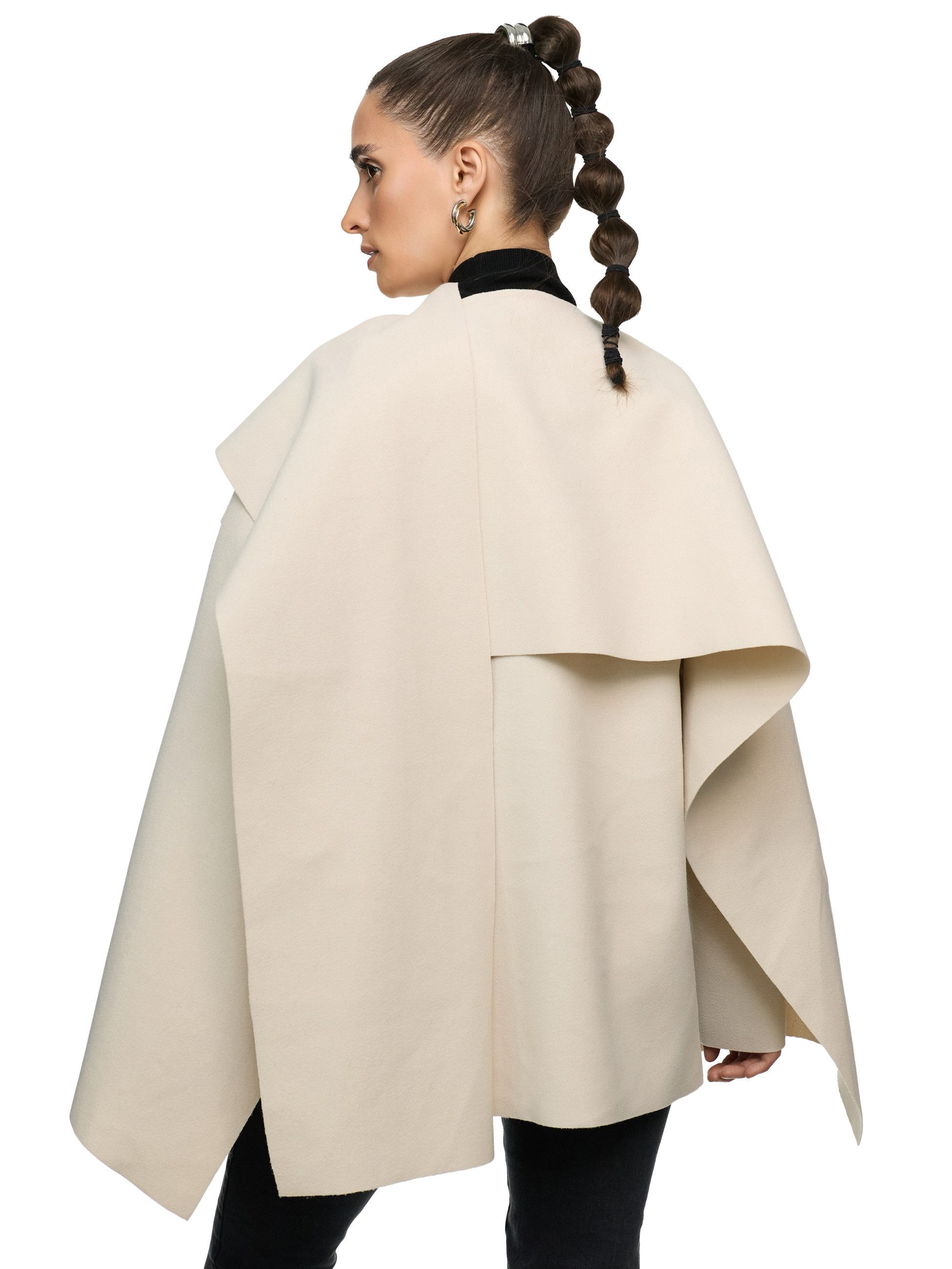 Worldclassca Poncho Worldclassca Poncho Crop Jacke Elegant Umhang Oberteil günstig online kaufen