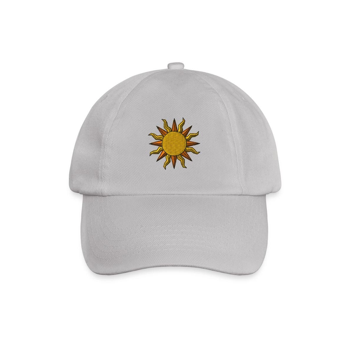 Spreadshirt Baseball Cap Sonne bestickt Sonnenmotiv Stick Baseballkappe (1-St)