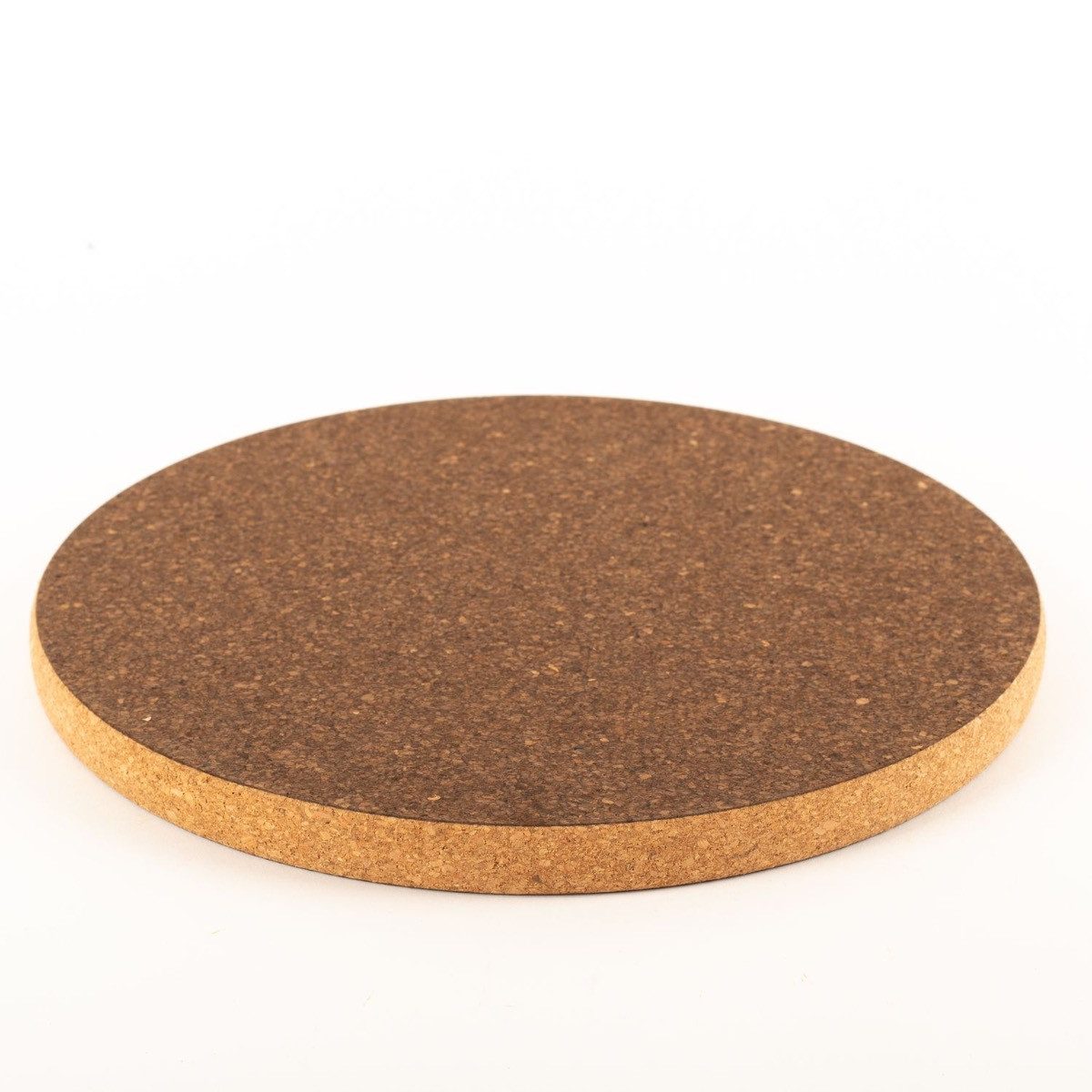 INNA-Glas Topfuntersetzer Rundes Tischset MANARA, dunkel-Natur, 2cm, Ø29,5cm