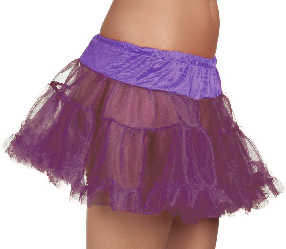 Kostüm Mini Petticoat Rock 36 cm Lila