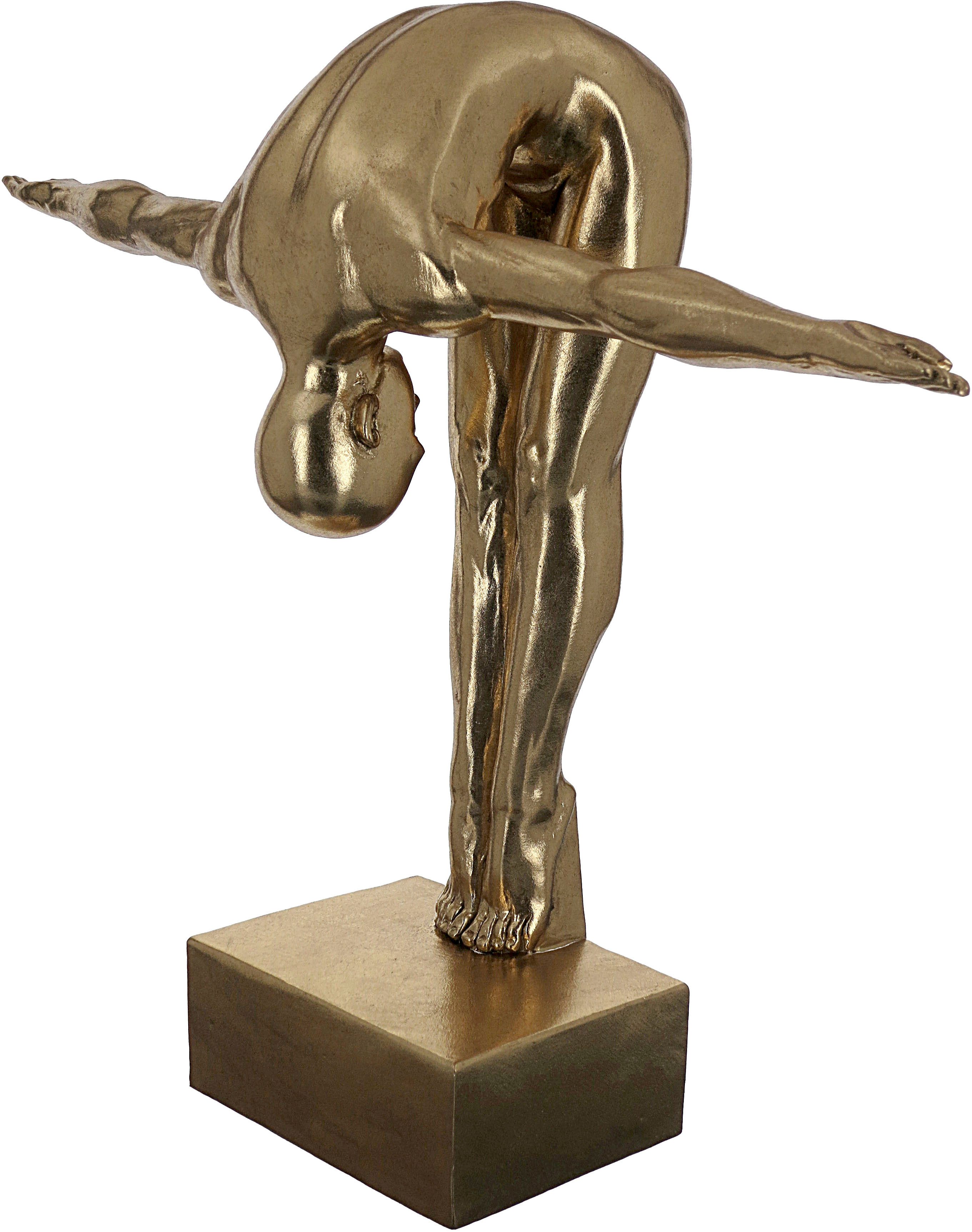 GILDE Dekofigur Skulptur Cliffhanger Cliffhanger goldfarben H. 46,5 cm (1 St)