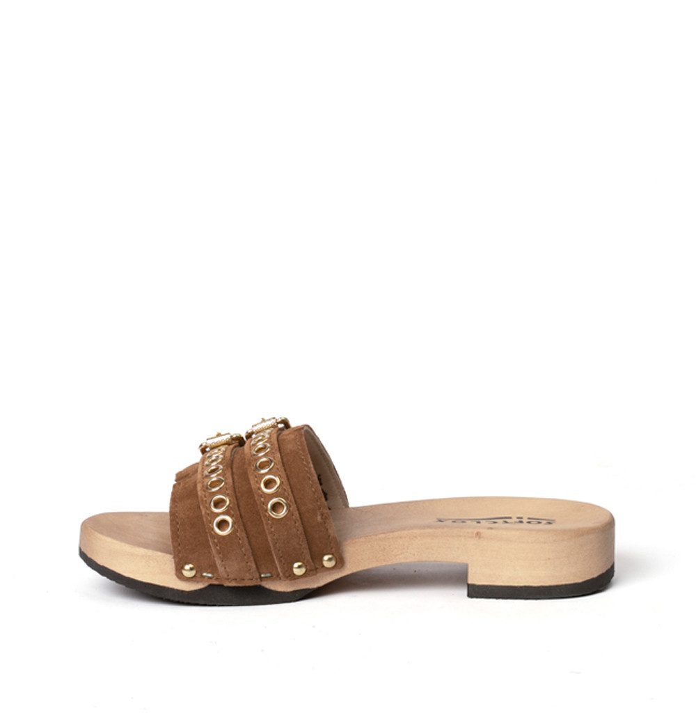 Softclox BENITA Kaschmir whiskey (hazelnut) Pantolette günstig online kaufen