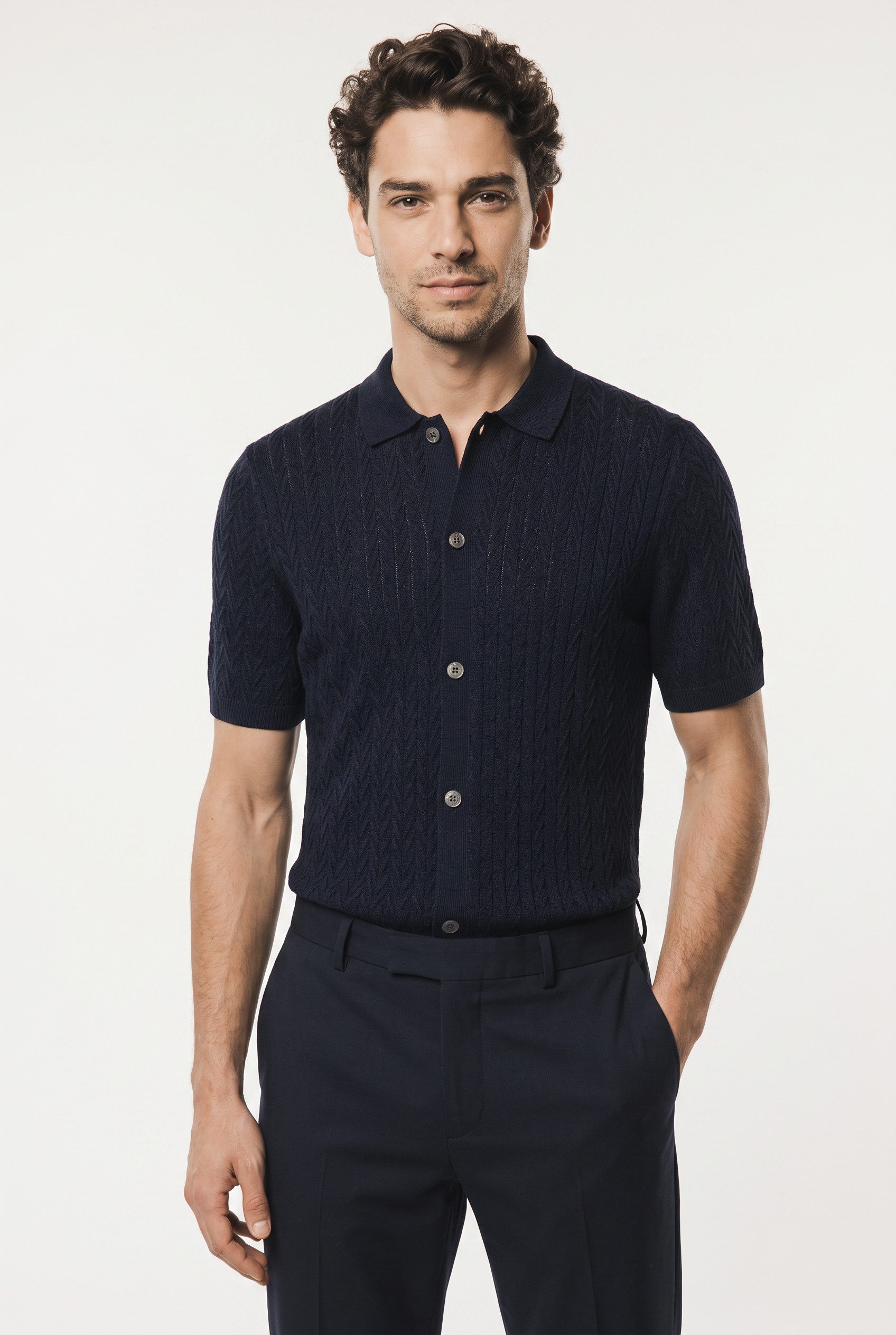 JOOP! Poloshirt Tristao mit Knopfleiste