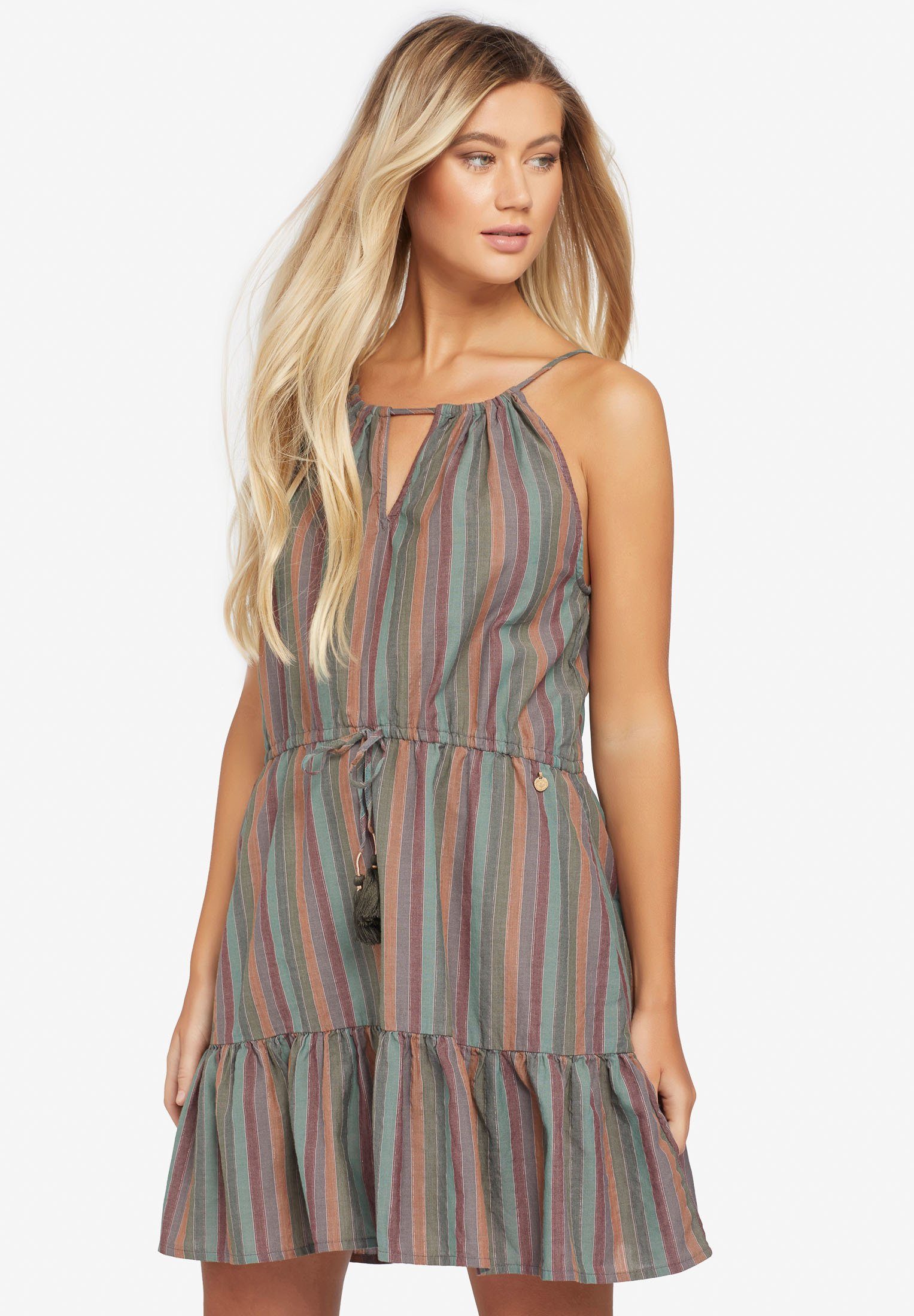 khujo ALinienKleid »MYRIEM« mit Trägern zum Binden online kaufen OTTO