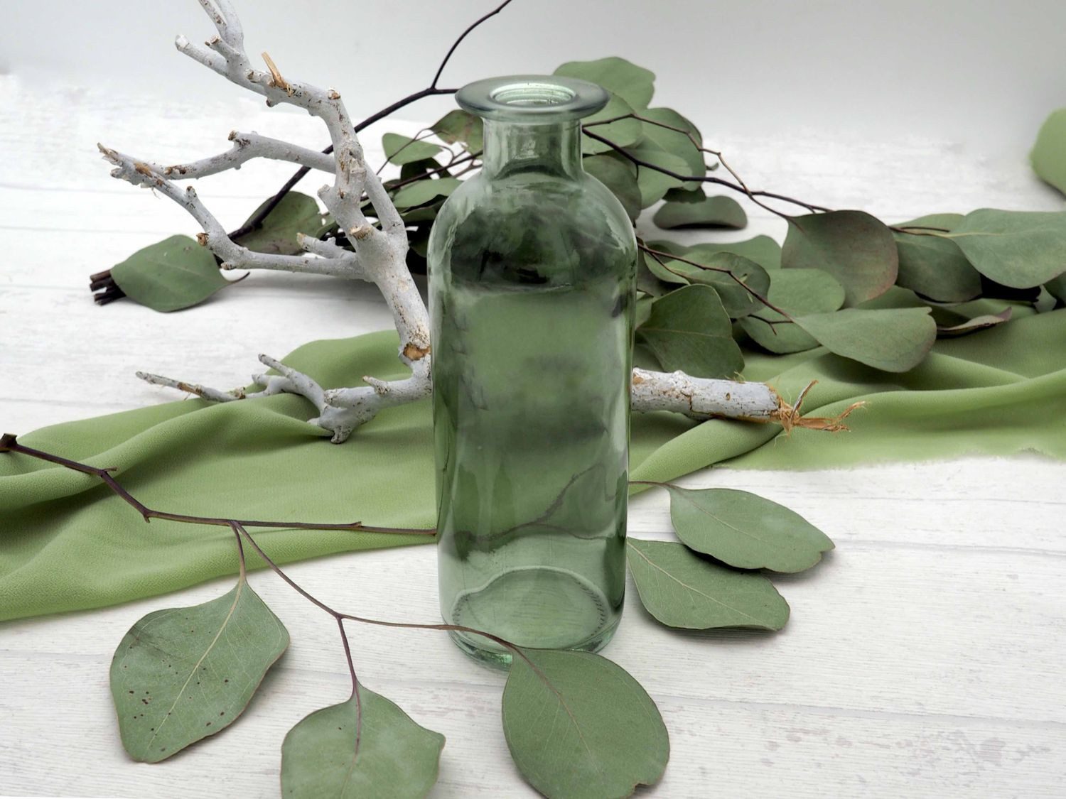 ZauberDeko Dekovase Vase Grün Salbei Dunkelgrün günstig online kaufen