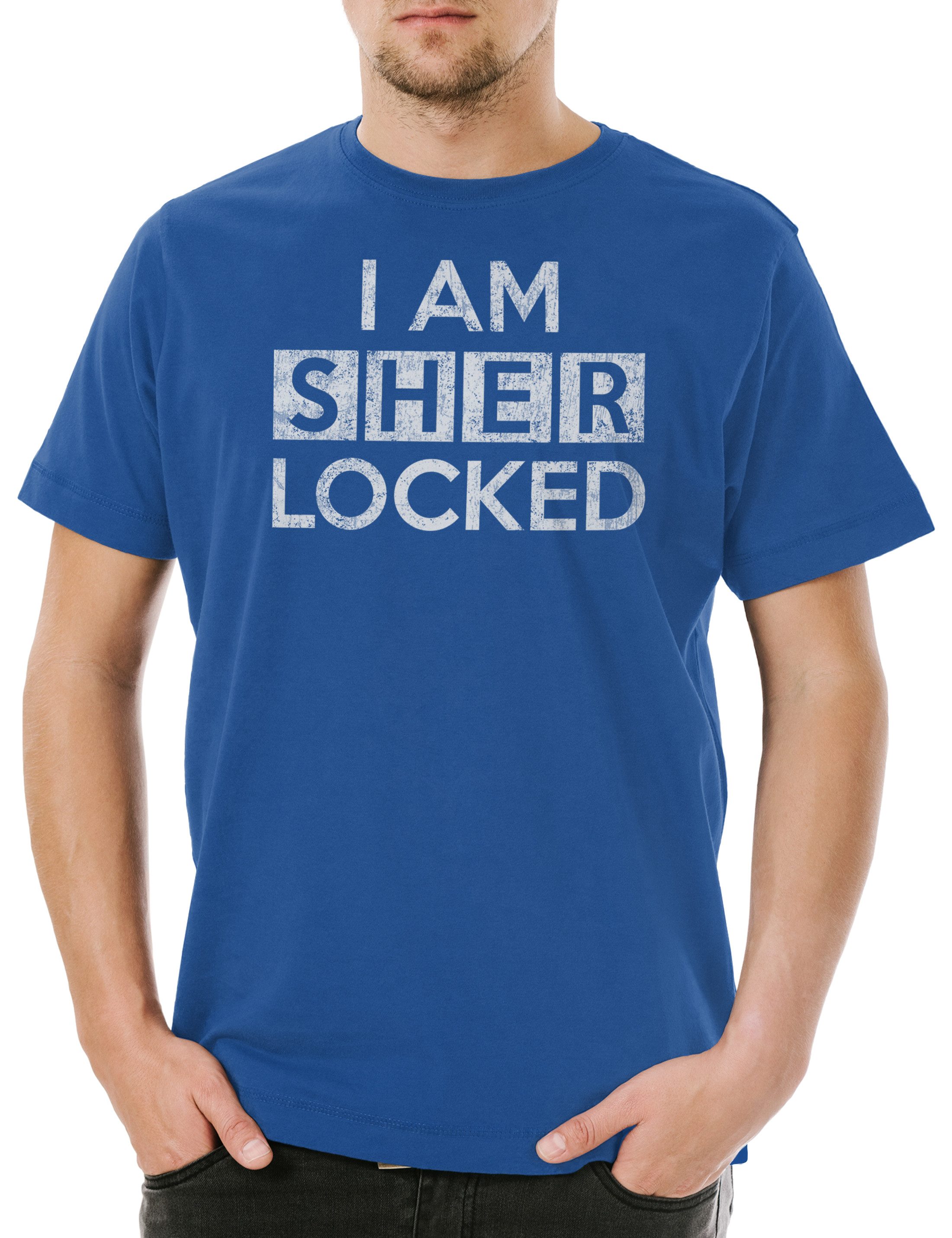 Urban Backwoods Print-Shirt I Am S... Herren T-Shirt Sher Series Fun Locked Sherlock TV Holmes (1-tlg) Watson Detective Detektiv Lodon