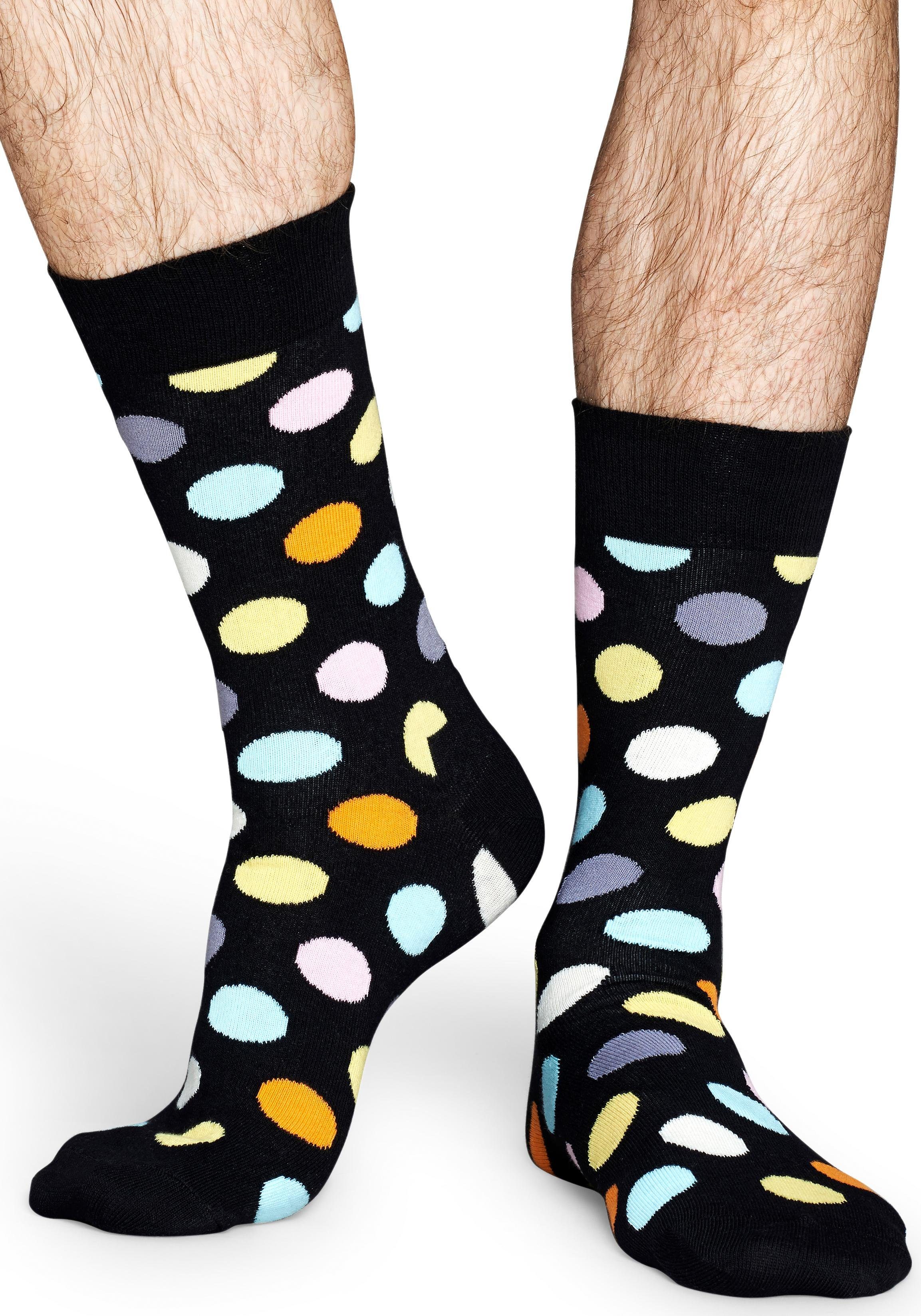 Wäsche/Bademode Socken Happy Socks Socken Big Dot mit buntem Punktemuster