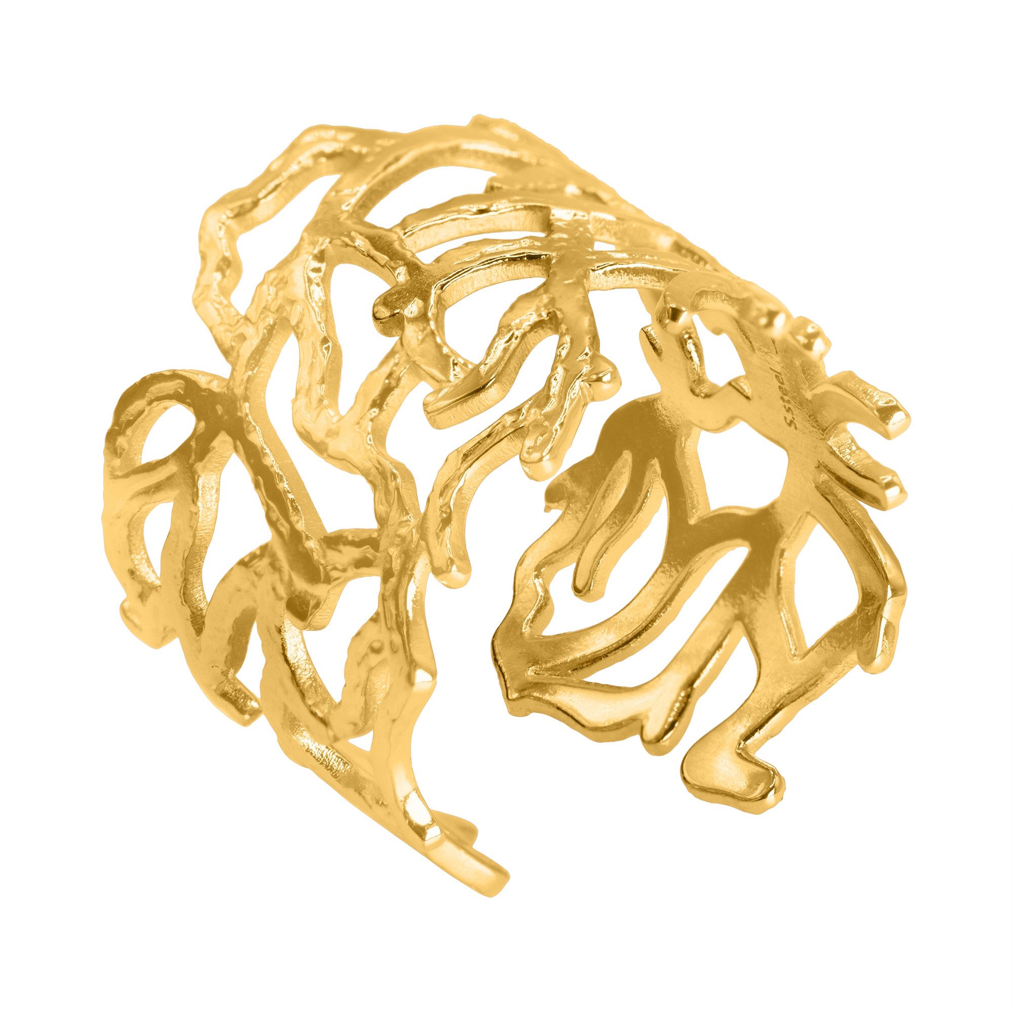 Heideman Fingerring Maeci goldfarben (Ring, 1-tlg., inkl. Geschenkverpackung), One Size Ring Frauen
