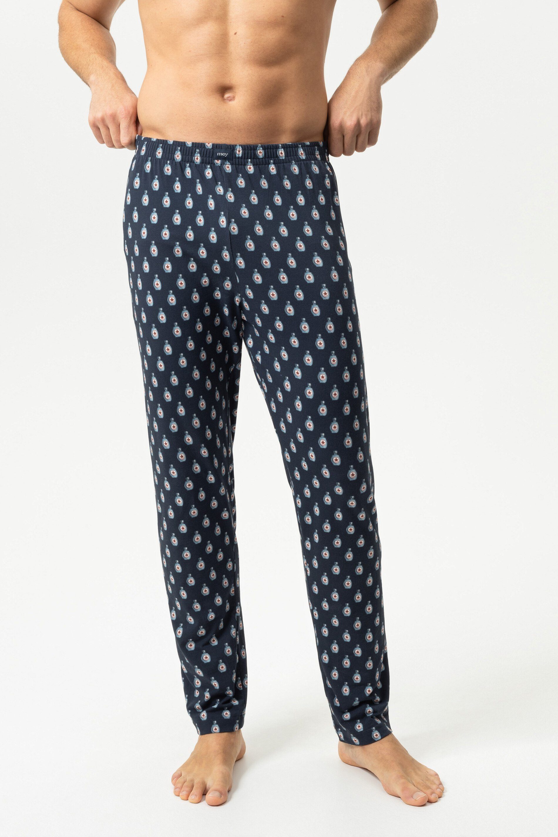 Mey Schlafhose Mey Hose lang Serie Pancake Proof mit Print Hose (1-tlg) Lange Pyjamahose, gemustert, Baumwoll-Jersey-Qualität