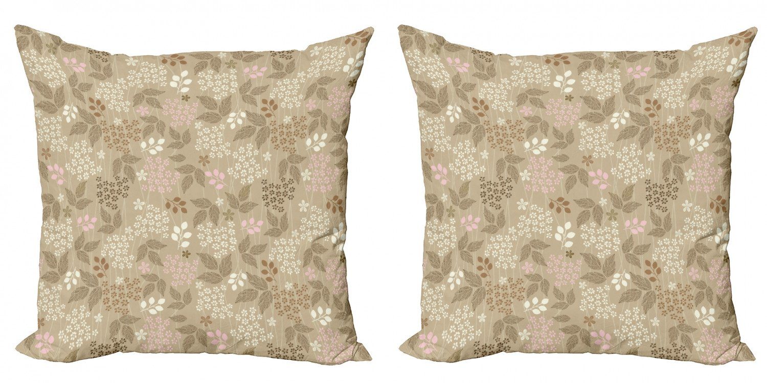 Kissenbezüge Modern Accent Doppelseitiger Digitaldruck, Abakuhaus (2 Stück), Blumen Gänseblümchen Romantische Verziert