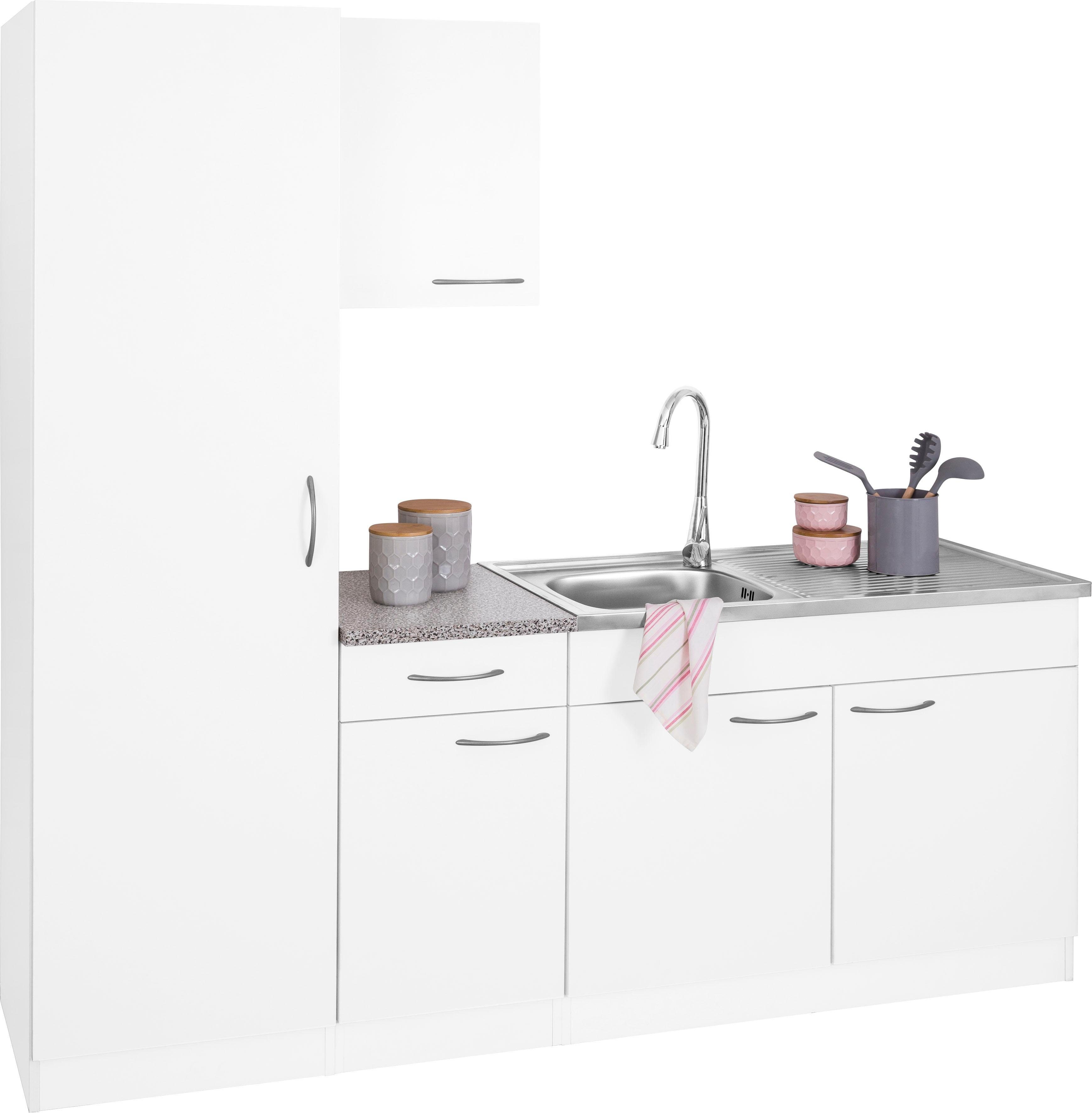 wiho Küchen Küchenblock »Kiel«, Breite 190 cm, mit 28 mm starker Arbeitsplatte, Tiefe 50 cm - wiho Küchen