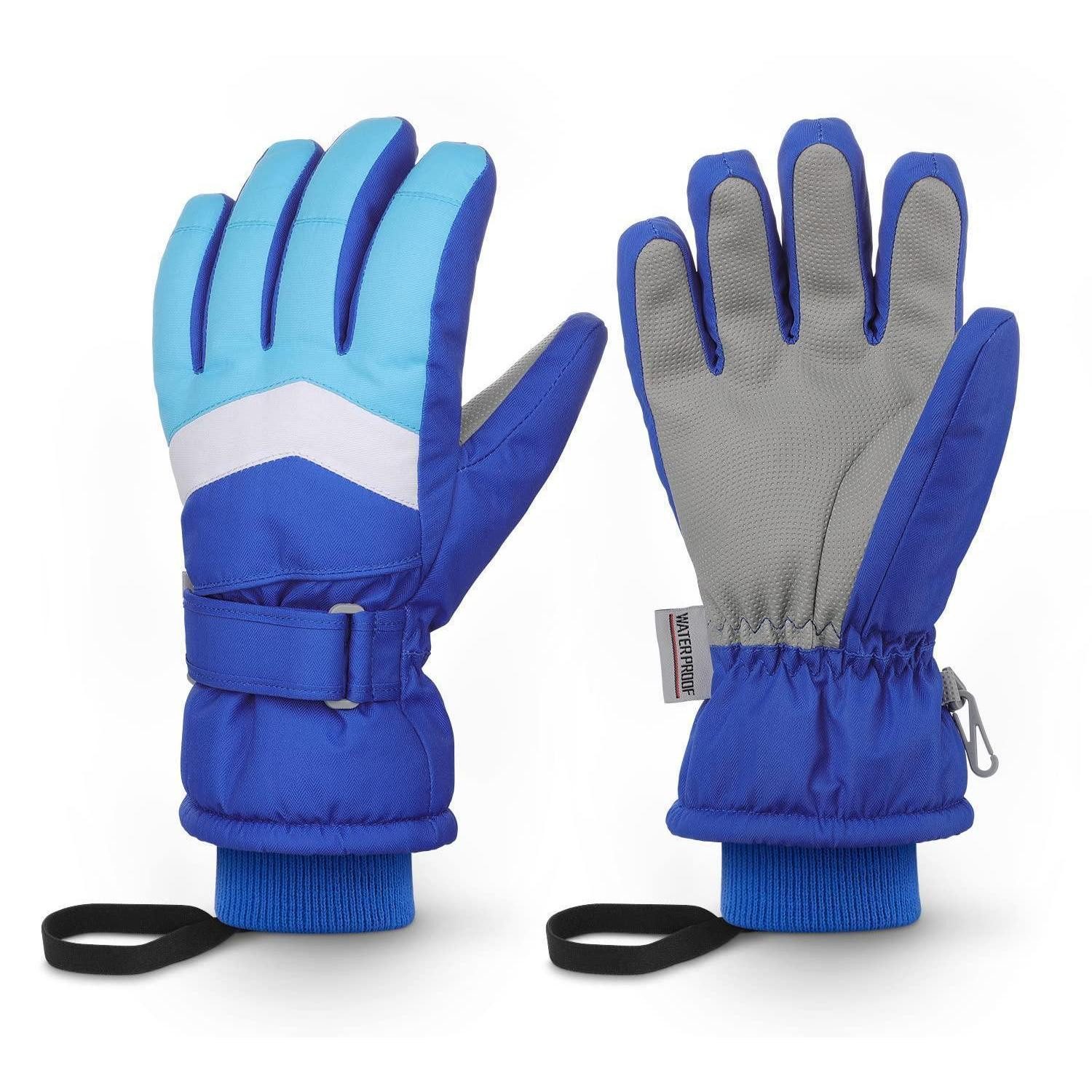 LuxusKollektion Skihandschuhe Skihandschuhe Kinder Blau XS (1-St)
