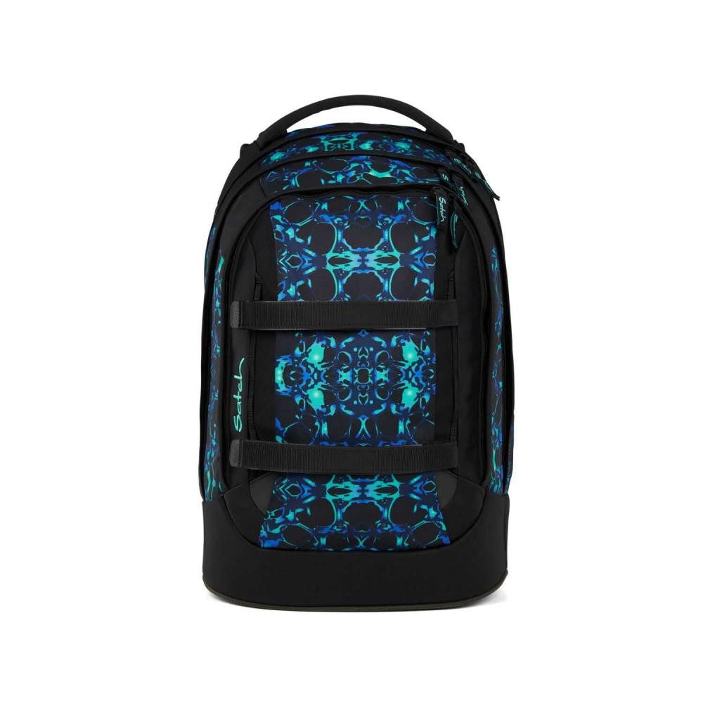 Satch Schulrucksack Pack (4tlg., inkl. Schlamperbox, Regenhülle und Geldbörse)