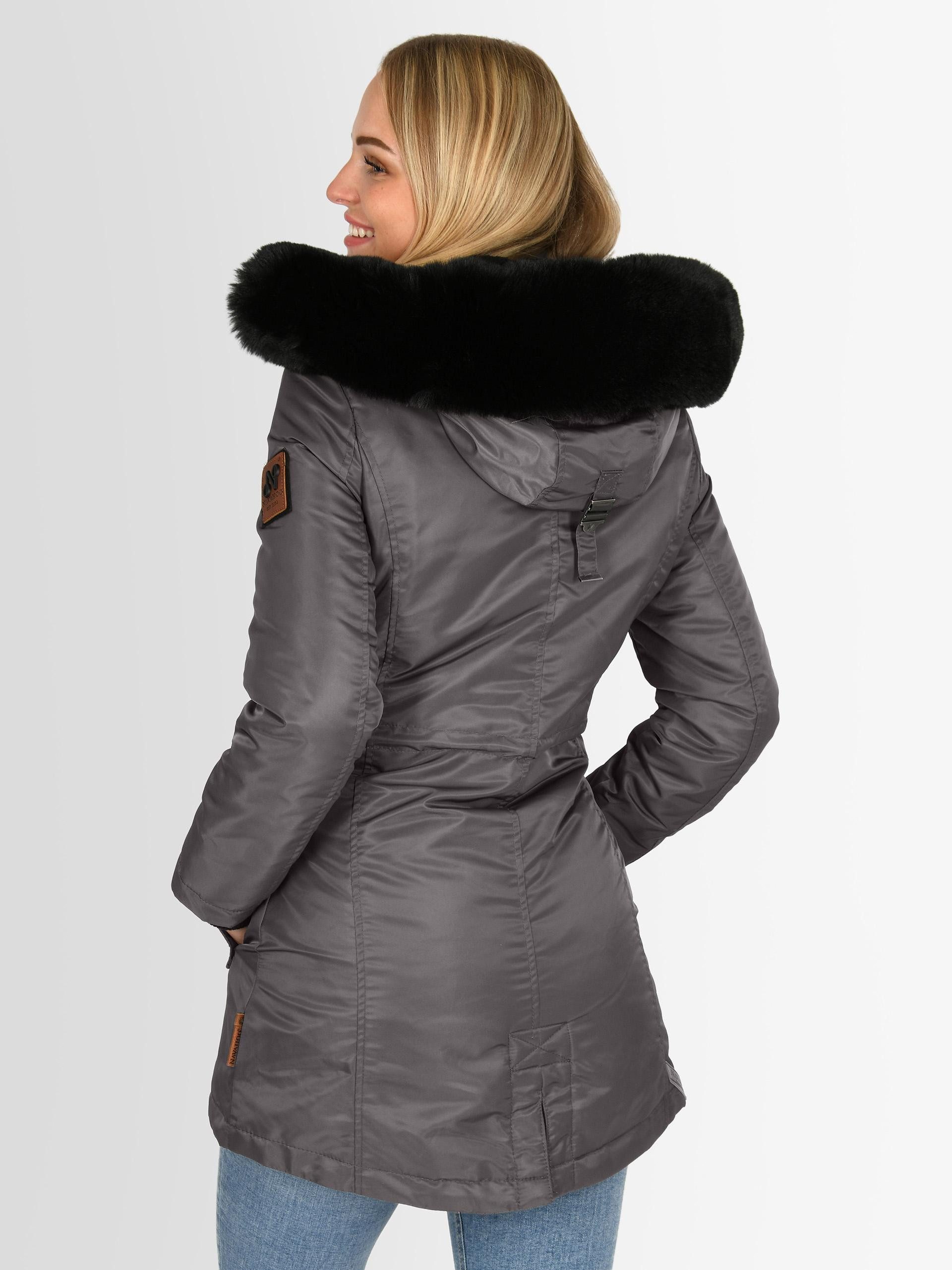 Navahoo Winterjacke Navahoo Mangala Princess Damen Winterjacke B873 mit abnehmbarer Kapuze