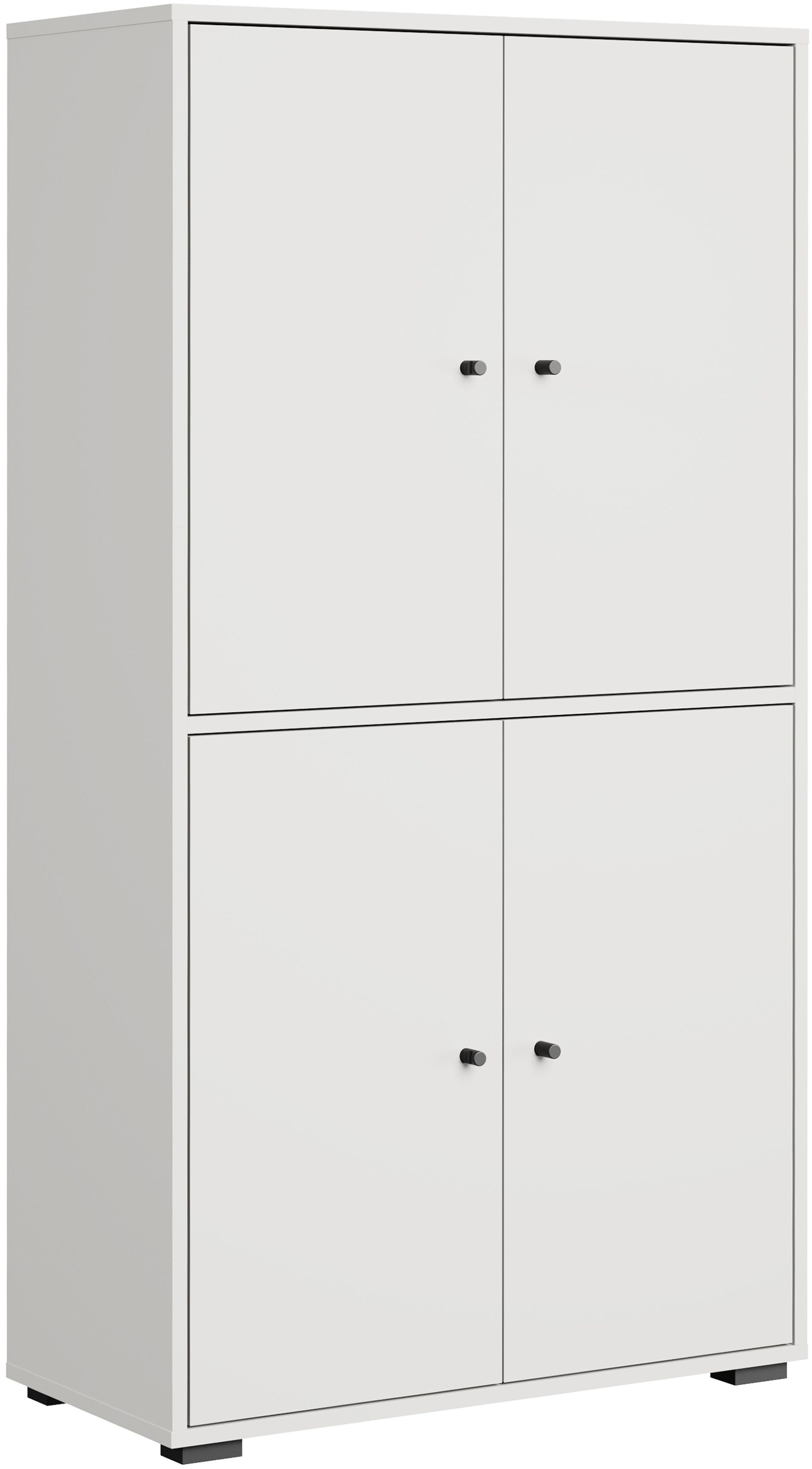 Home affaire Schuhschrank Schuhkommode Dino Stauraum mit 4 Türen und verstellbaren Einlegeböden, Breite 70 cm