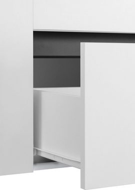 Home affaire Waschbeckenunterschrank Wisla für Wandmontage, Siphonausschnitt, Push-to-open-Funktion, Breite 80 cm