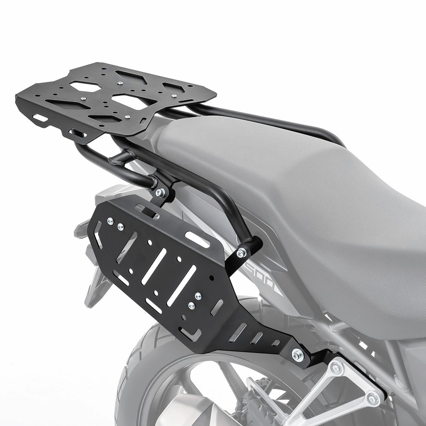 Bagtecs Koffer Set Gepäckbrücke + Seitenträger für Honda CB 500 X 13-23 SR53