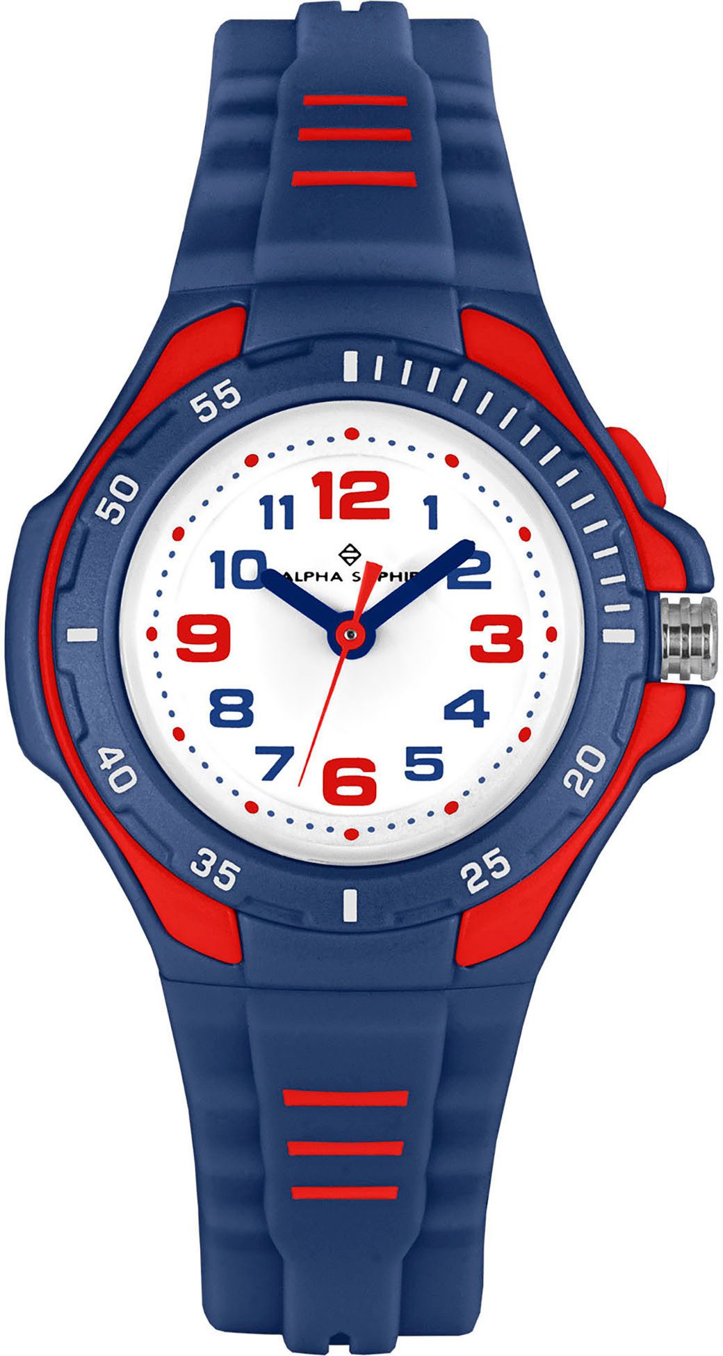 ALPHA SAPHIR Quarzuhr 393F, Armbanduhr, Kinderuhr, analog, Beleuchtung, ideal auch als Geschenk