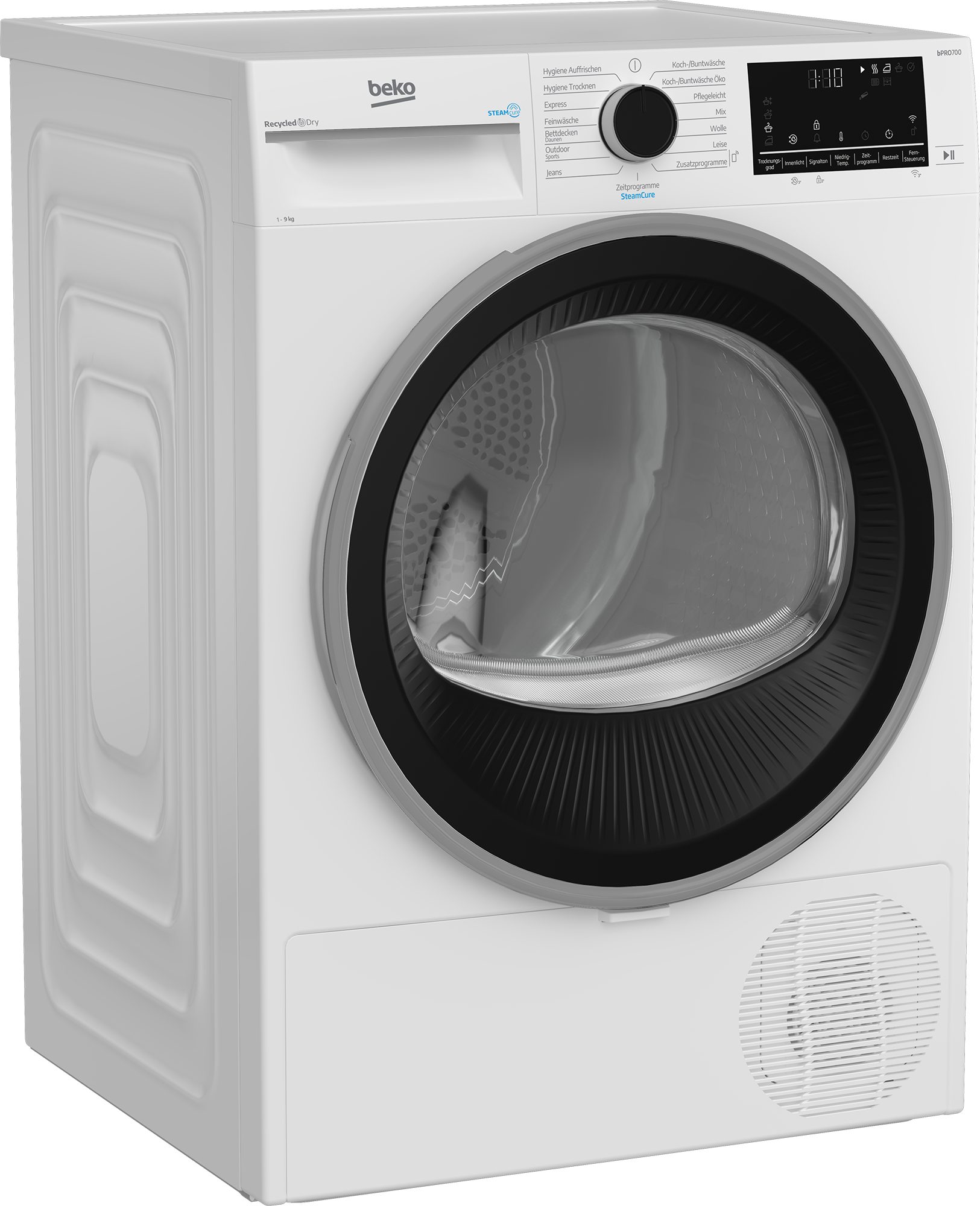 BEKO Wärmepumpentrockner B7T89209, Die AquaWave® Trommel bewegt die Wäsche sanft und effektiv