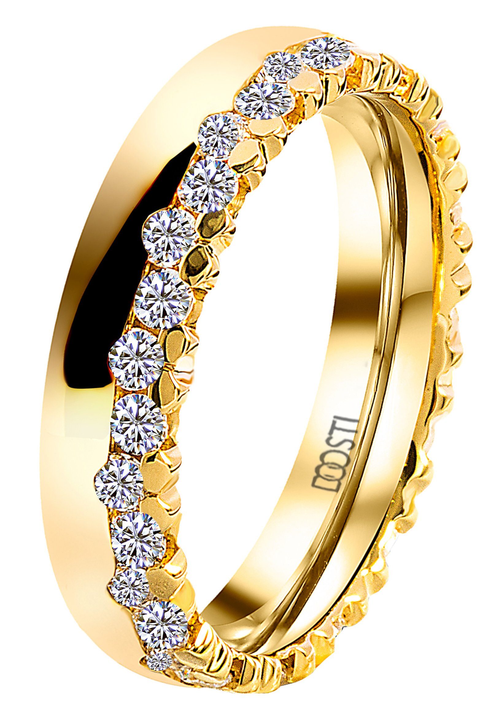 DOOSTI Trauring Schmuck Geschenk Silber 925 Trauring Ehering Partnerring LI günstig online kaufen