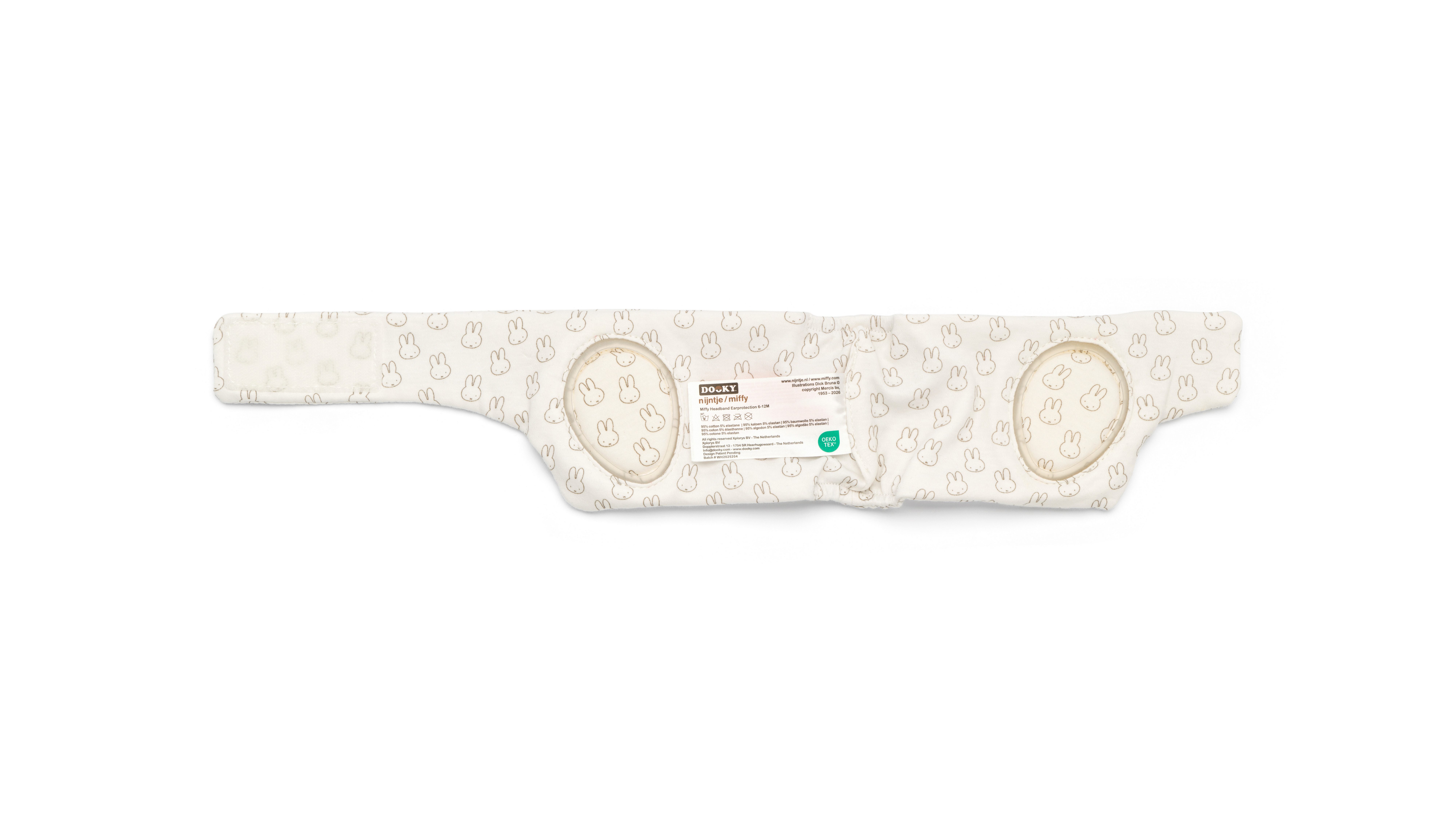 Dooky Kapselgehörschutz Miffy - Stirnband-Gehörschutz 6-12 Monate, (1 St), Alltäglichen Geräuschkomfort, Reduzierung scharfer Umgebungsgeräusche