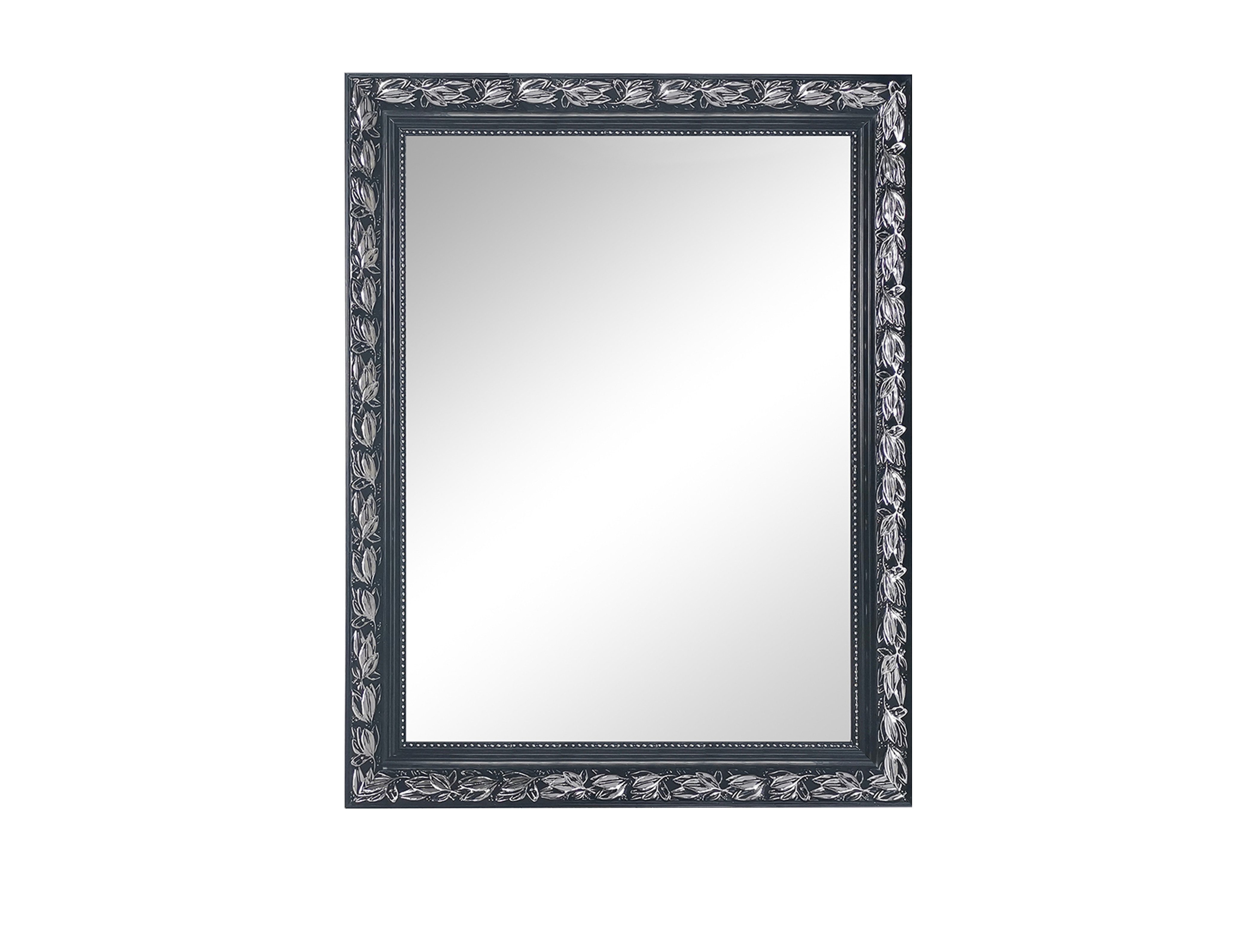 furnling Dekospiegel Tarifa (1-St), mit schwarz-silbernem Zierrahmen aus MDF, Barockspiegel, Breite 55 cm