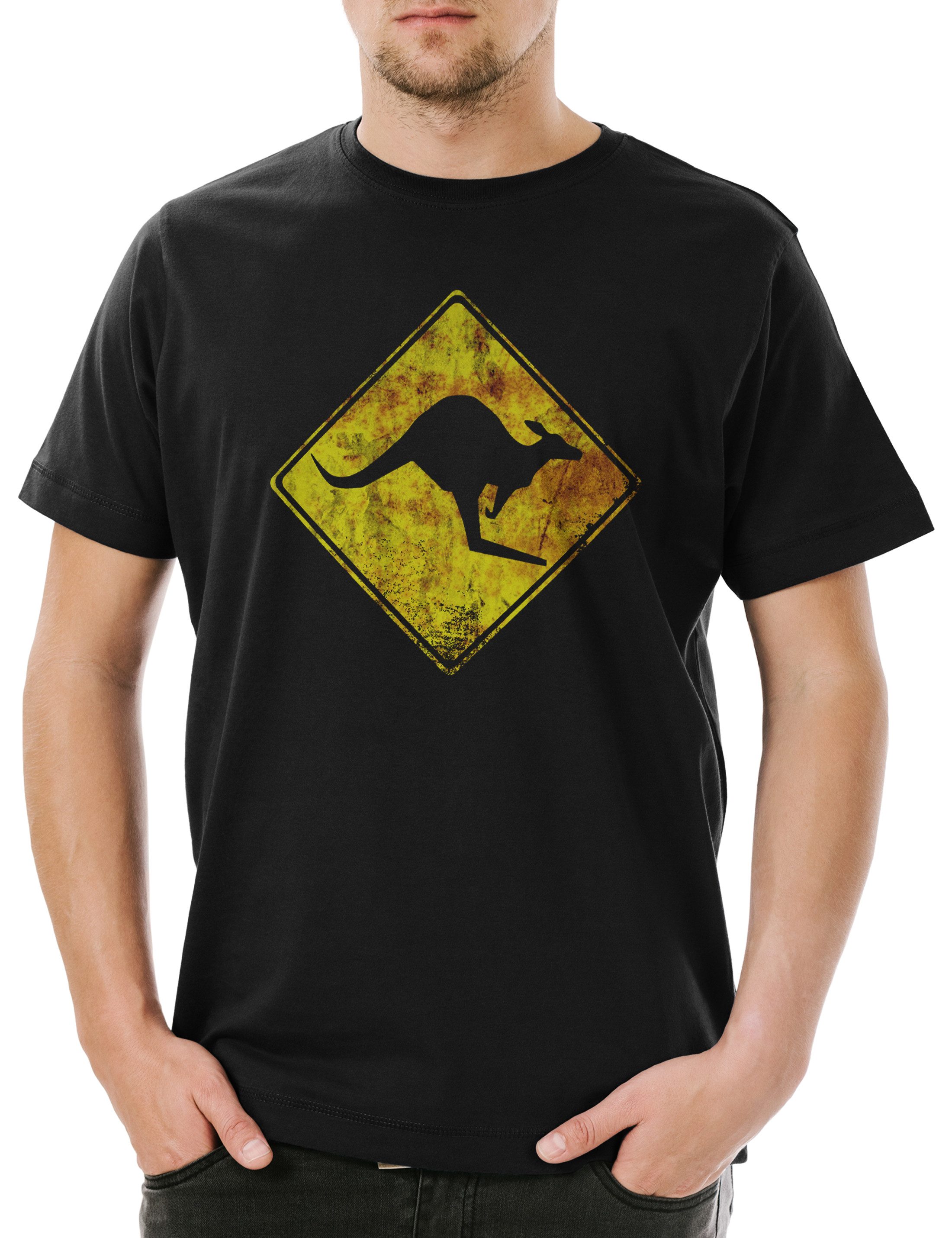 Urban Backwoods Print-Shirt Kangaroos Crossing Vintage günstig online kaufen