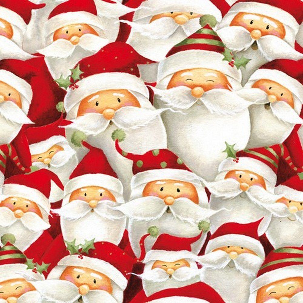 Ambiente Luxury Paper Products Papierserviette 20 Servietten Funny Santa 33x33cm, (20 St)