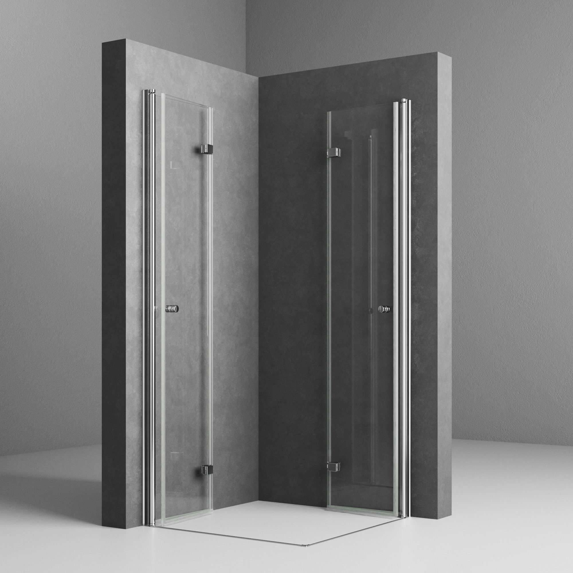 Boromal Eckdusche Duschkabine ecke 90x90 cm günstig online kaufen