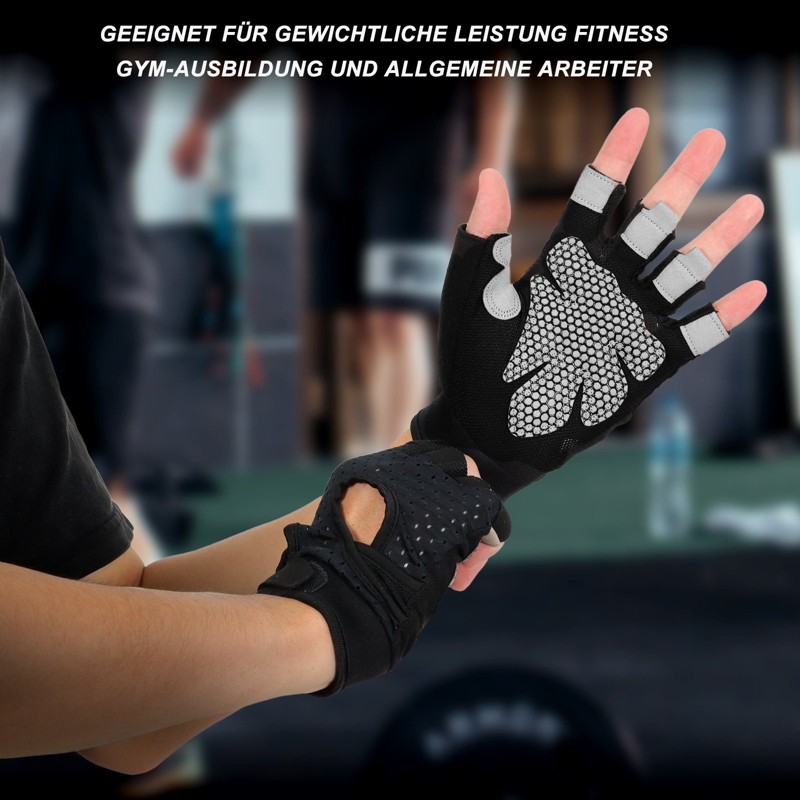 Frauen Fitness Übung für Training CALIYO Gewichtheben Gym Männer Handschuhe Finger Trainingshandschuhe Trainingshandschuhe volle