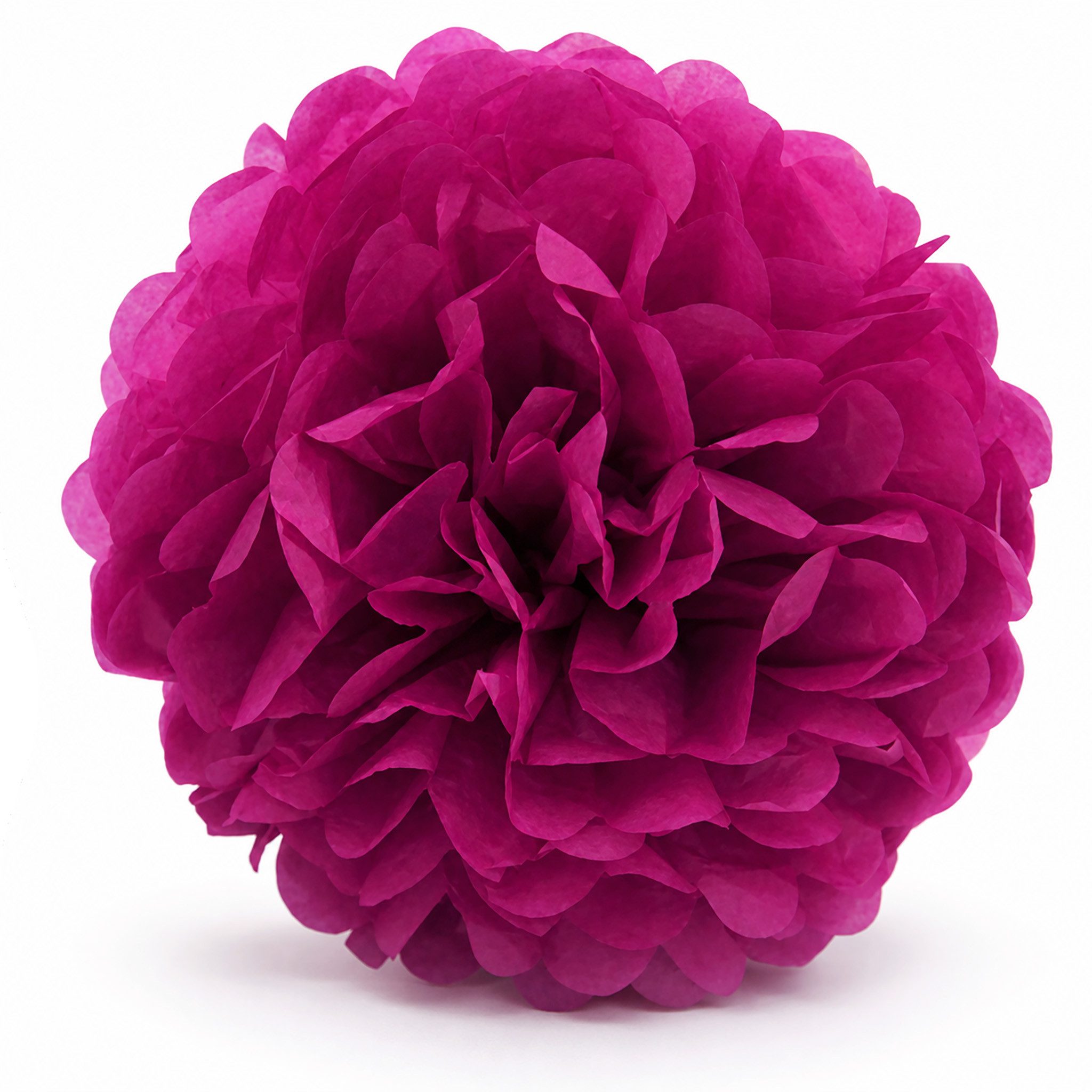 Creativery Pompon, Pompon 20cm Papier 1 Stück Purpur